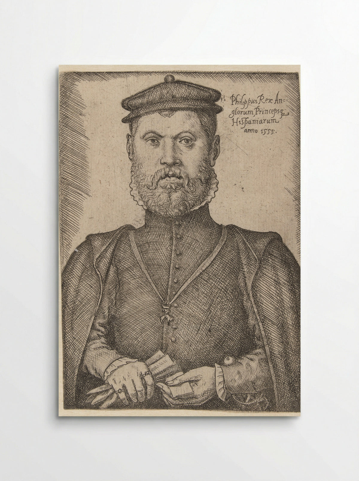 Portrait of Philip II of Spain - Jan Cornelisz. Vermeyen - Poster