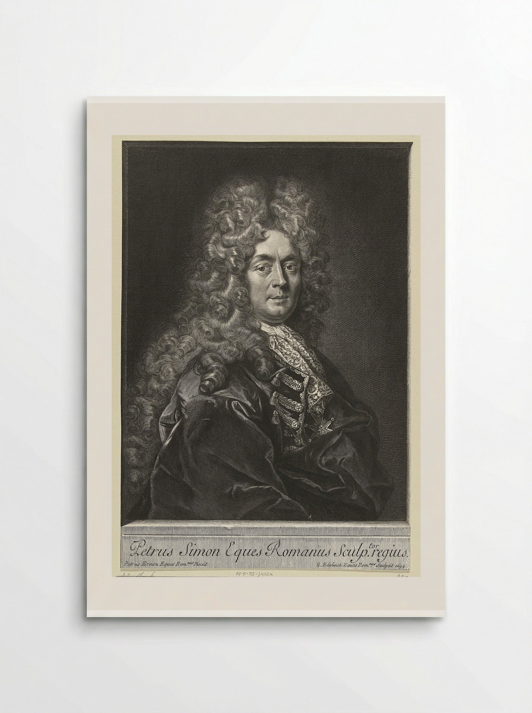 Portrait of Pierre Simon - Gérard Edelinck - Poster