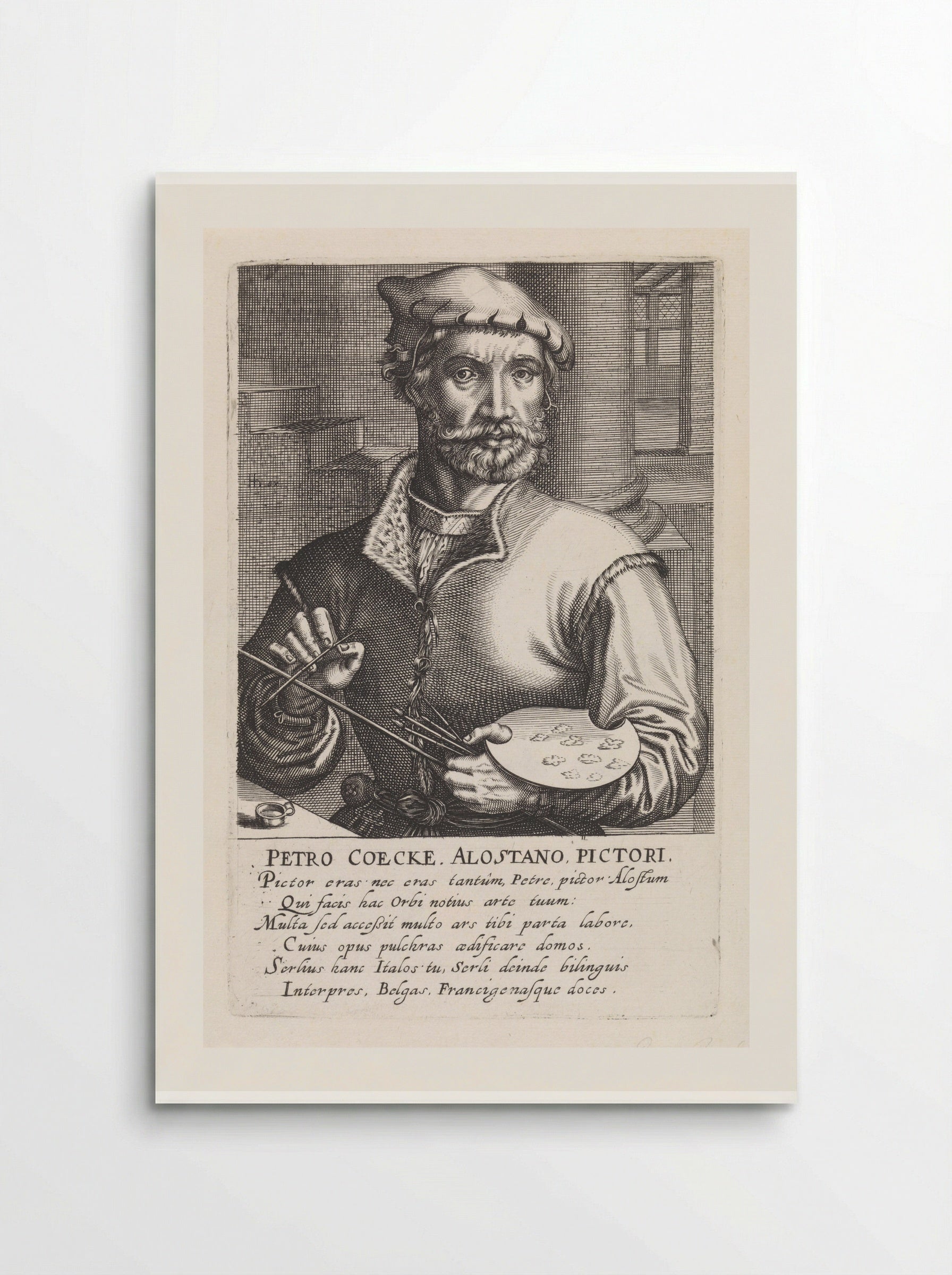 Portrait of Pieter Coecke van Aelst - Hendrick Hondius (I) - Poster