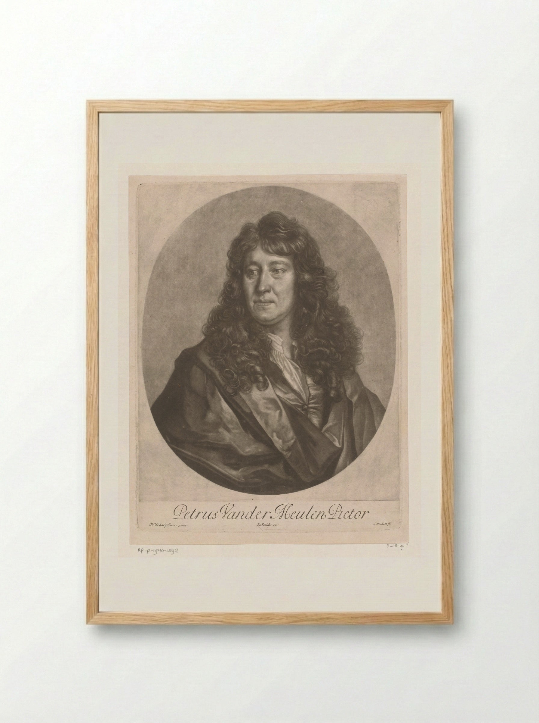 Portrait of Pieter van der Meulen - Isaac Beckett - Framed Print Wood