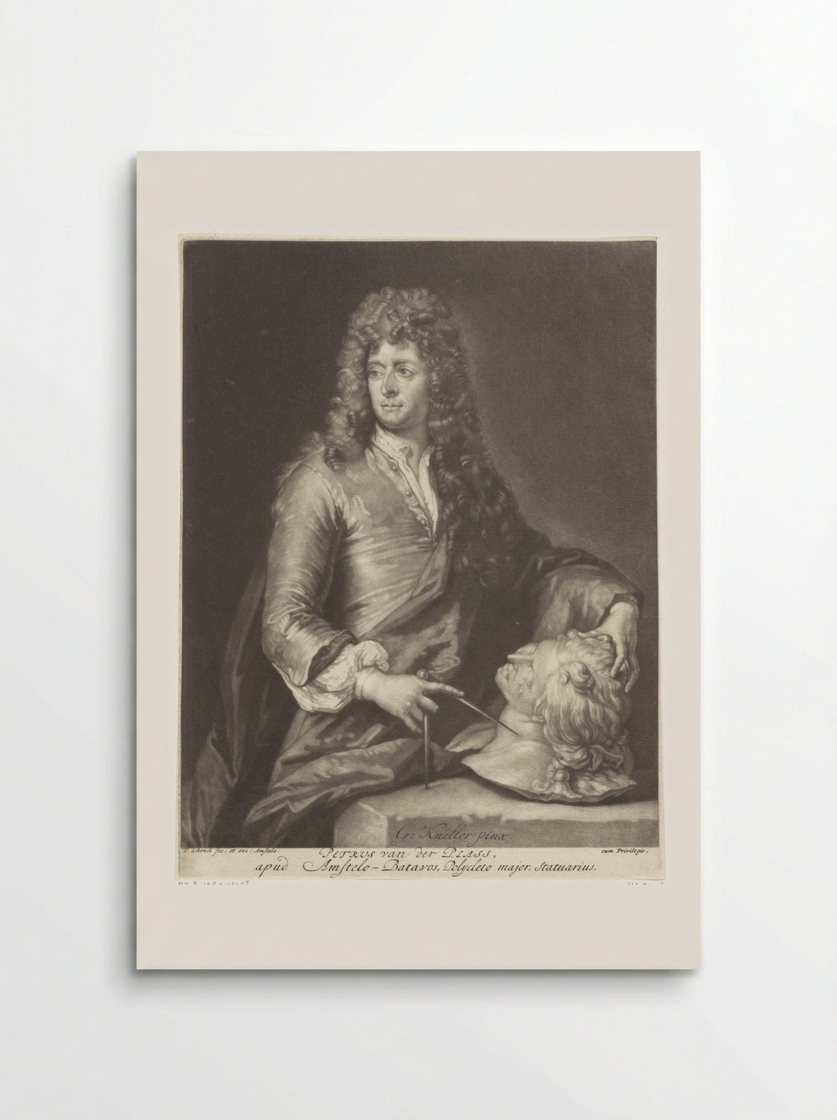 Portrait of Pieter van der Plas (II) - Pieter Schenk - Poster