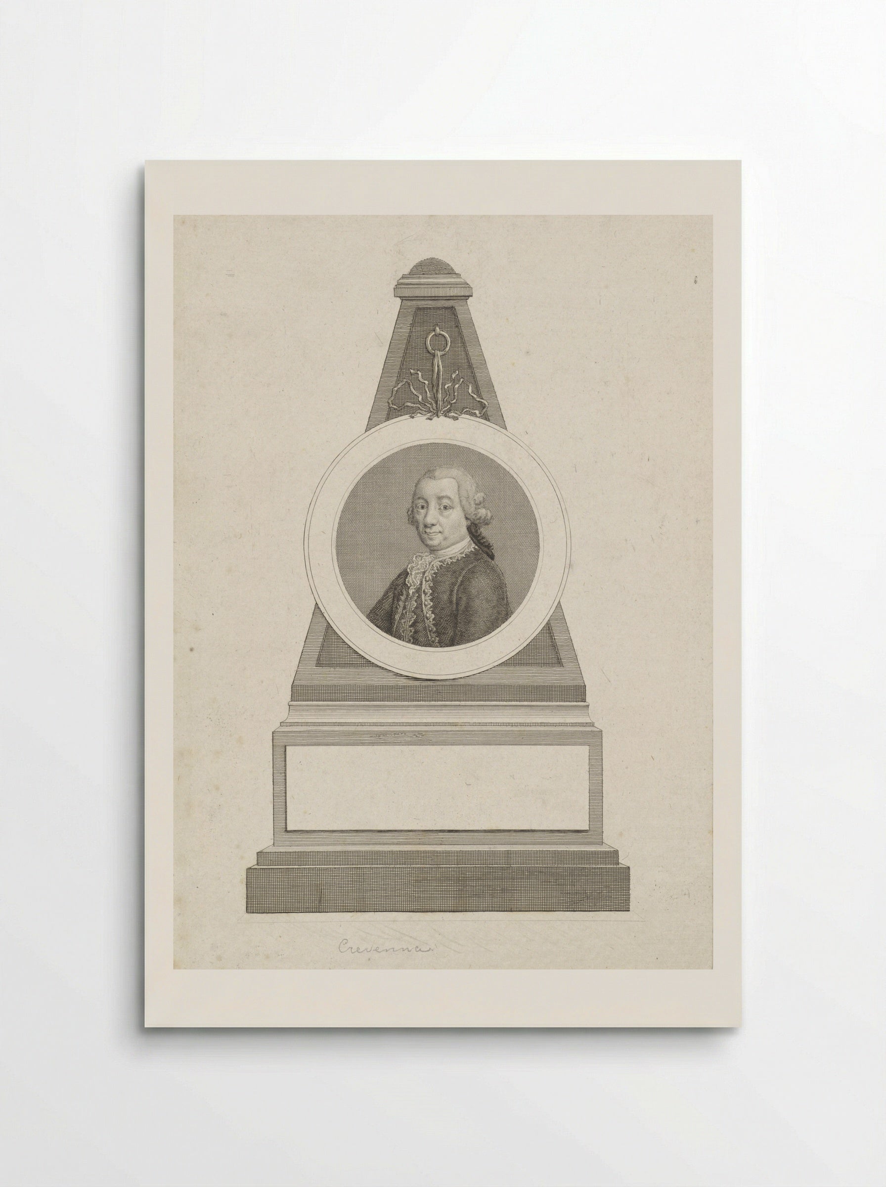 Portrait of Pietro Antonio Crevenna - Reinier Vinkeles - Poster