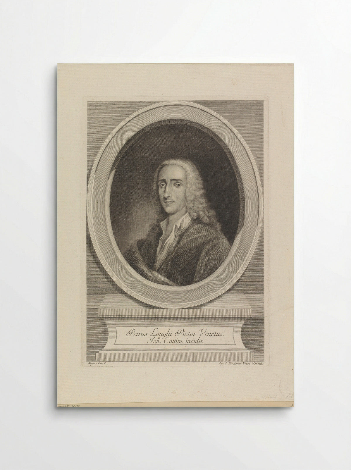 Portrait of Pietro Longhi - Giovanni Cattini - Poster