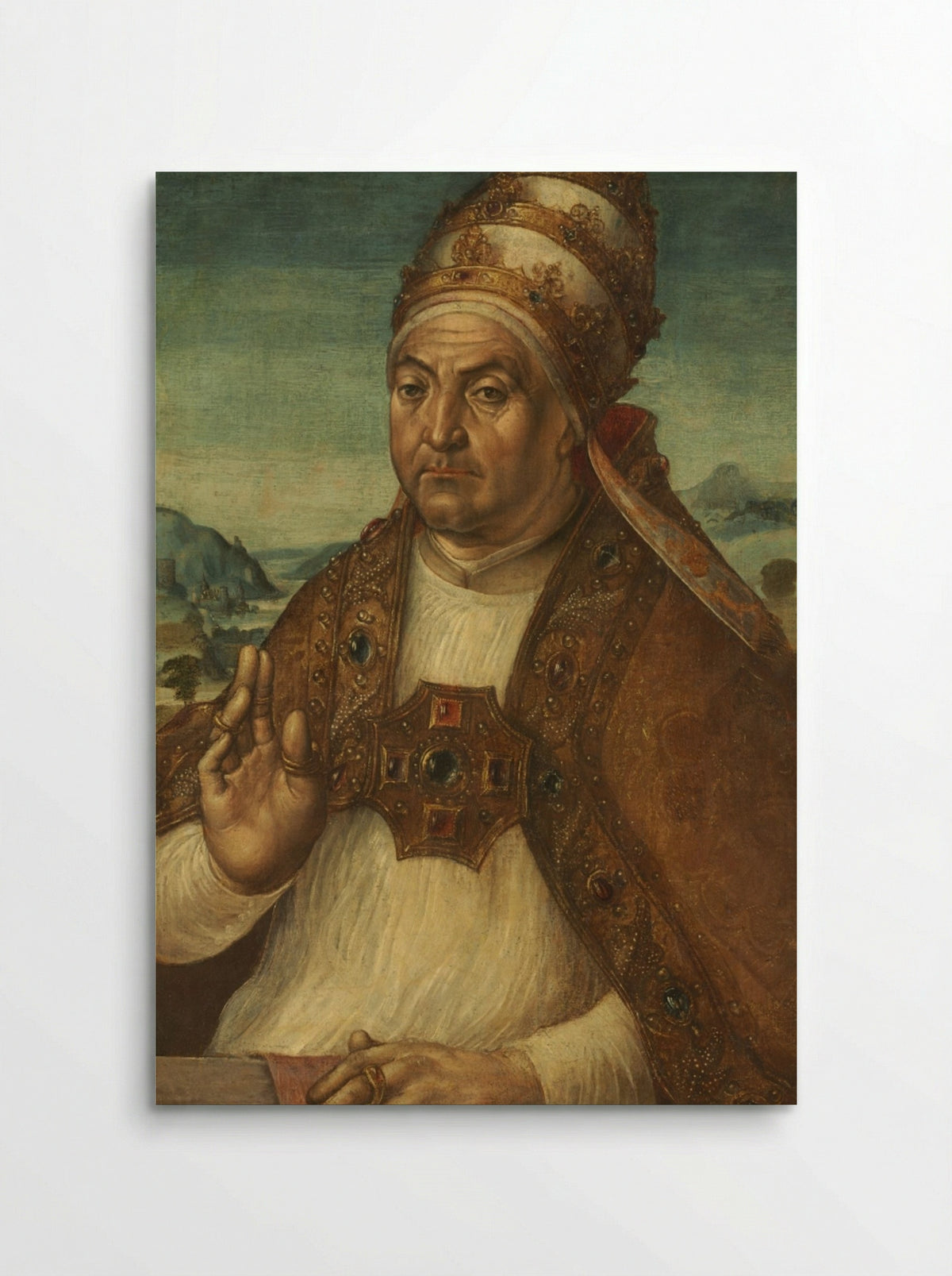 Portrait of Pope Sixtus IV della Rovere - Pedro Berruguete - Poster