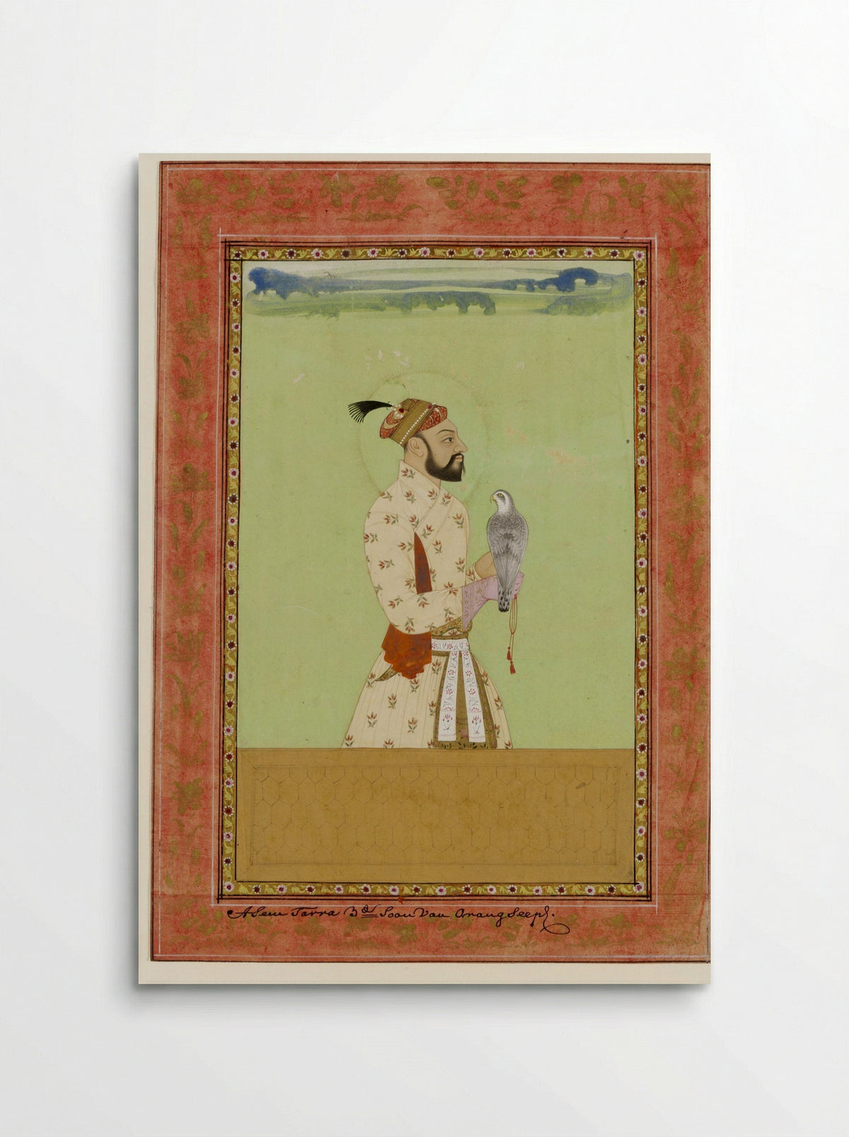 Portrait of Prince Azam Shah - Mughal School - Poster