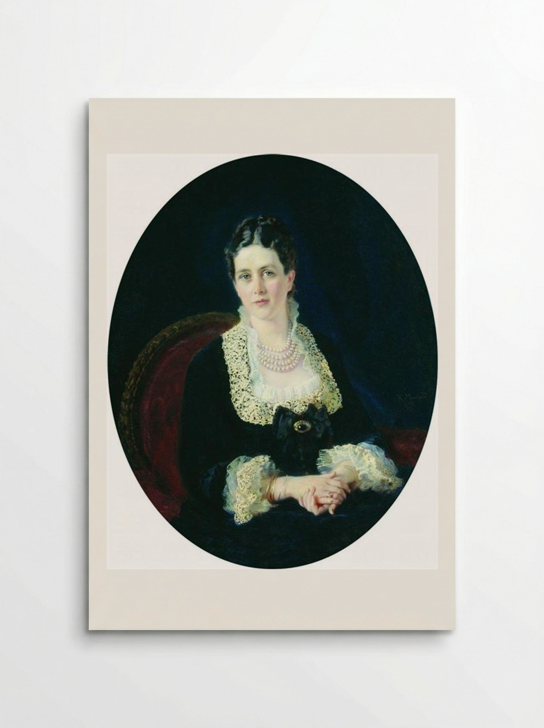 Portrait of Princess E. Sheremetiyeva - Konstantin Makovsky - Poster