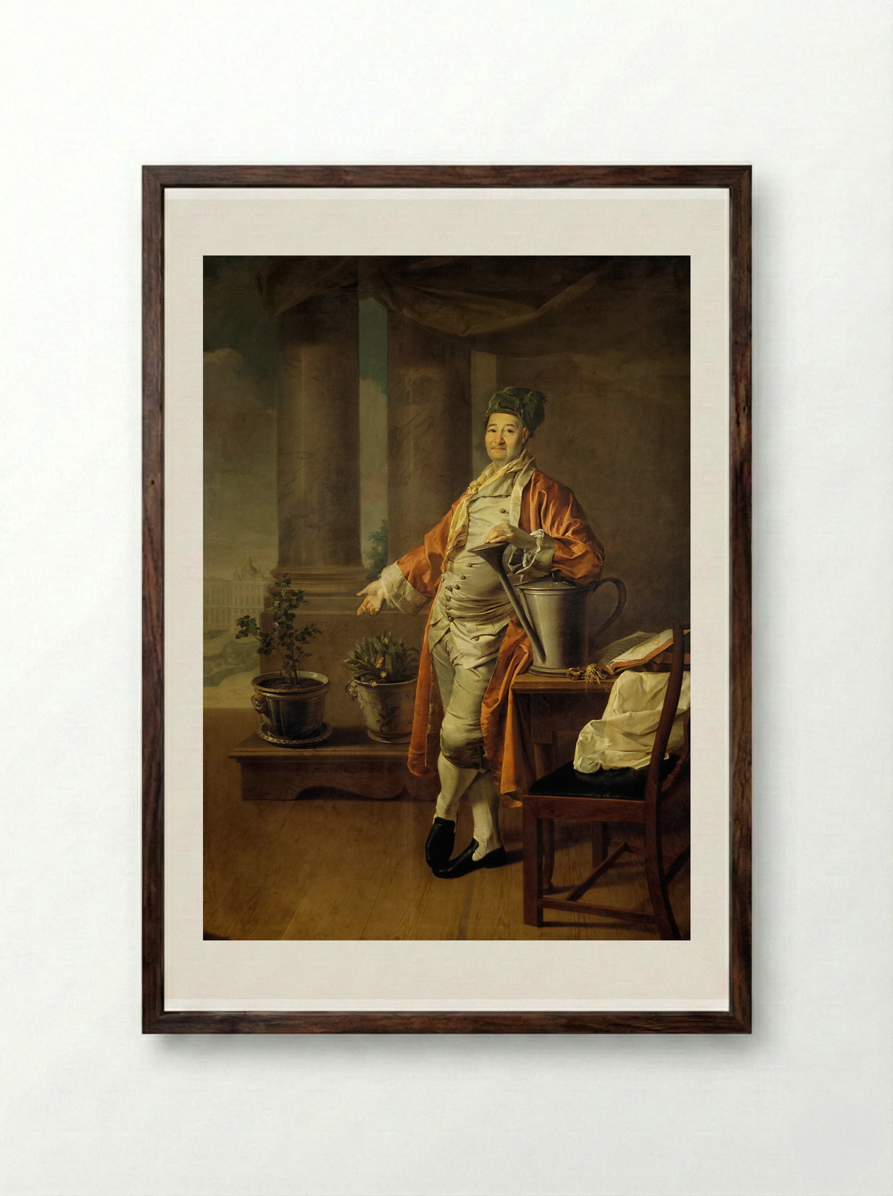 Portrait of Procope Demidov - Dmitry Levitzky - Framed Print Dark Wood