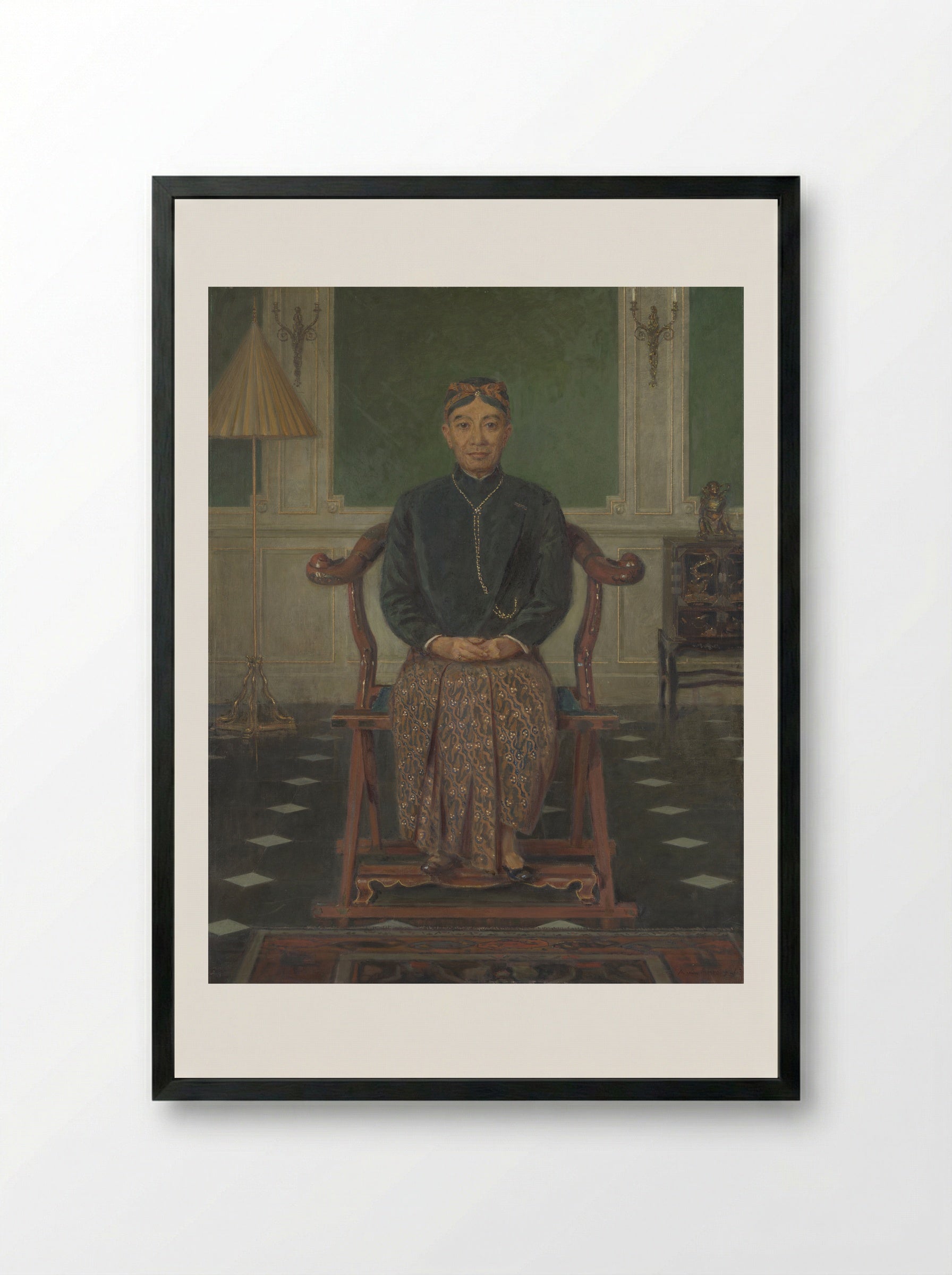 Portrait of Prof. Mr. J.A. Veraart - Anton Abraham van Anrooy - Framed Print Black