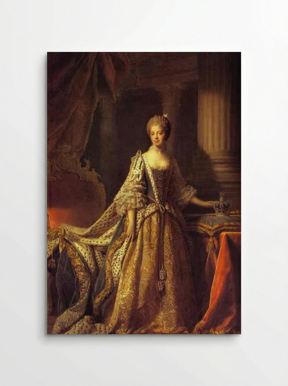 Portrait of Queen Charlotte - Allan Ramsay - Poster
