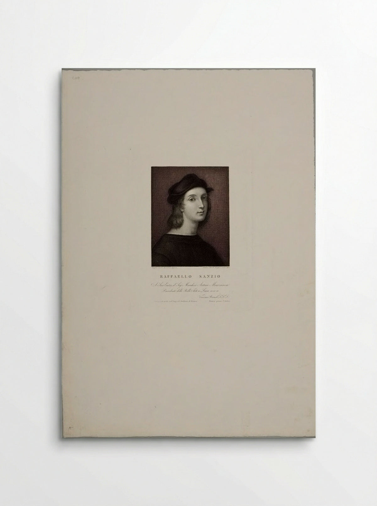 Portrait of Raphael - Vincenzo Biondi - Poster