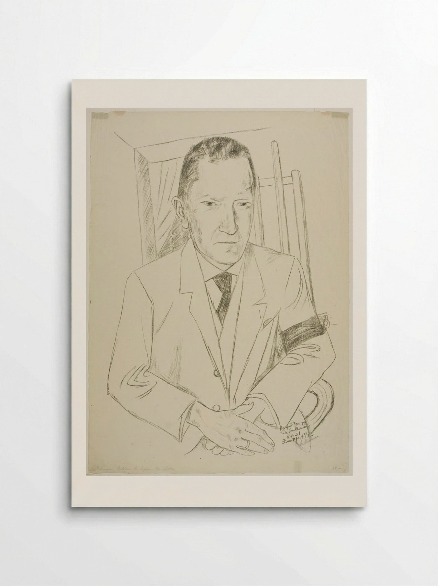 Portrait of Reinhard Piper - Max Beckmann - Poster