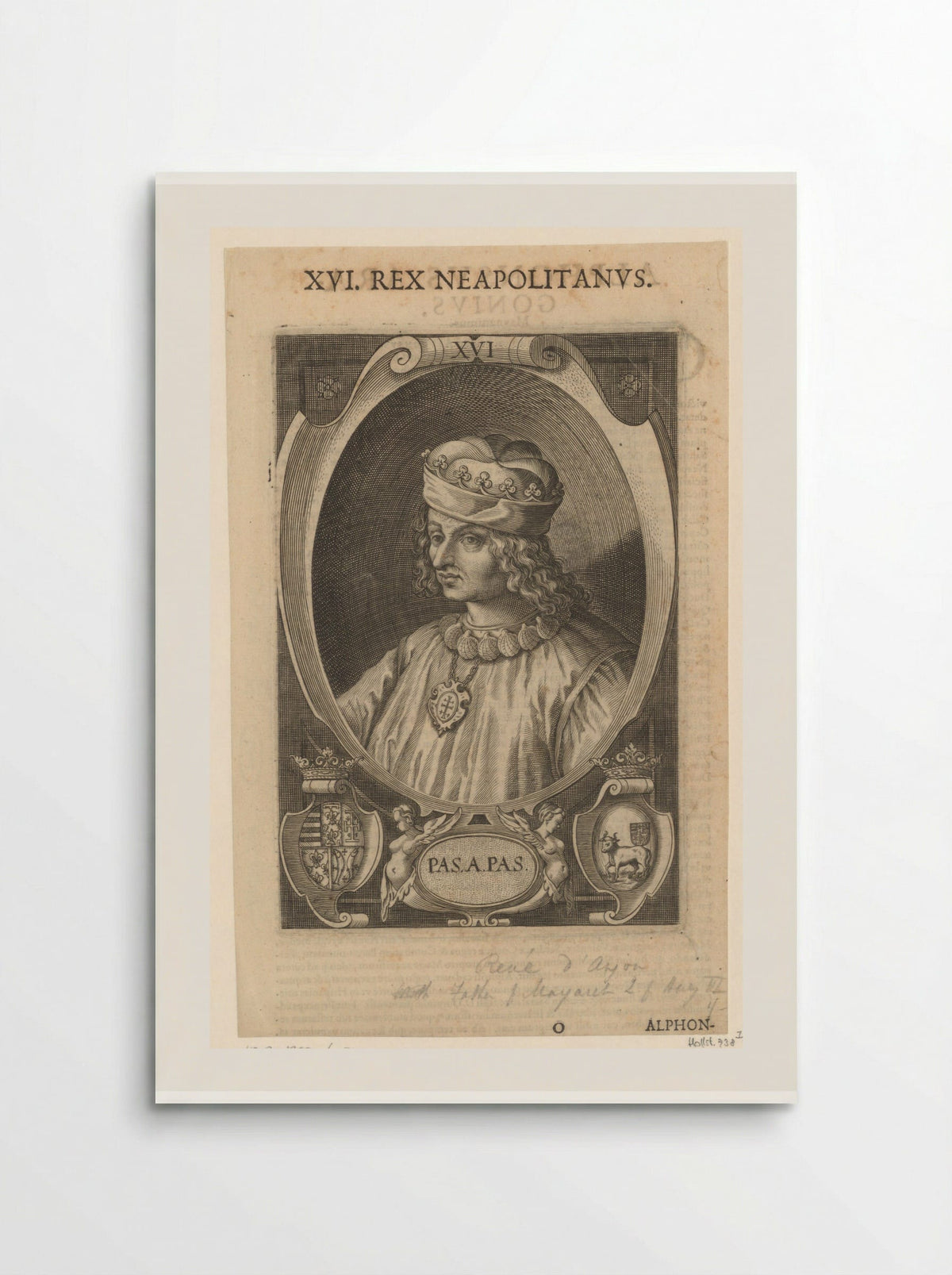 Portrait of René I of Anjou - Lucas Kilian - Poster