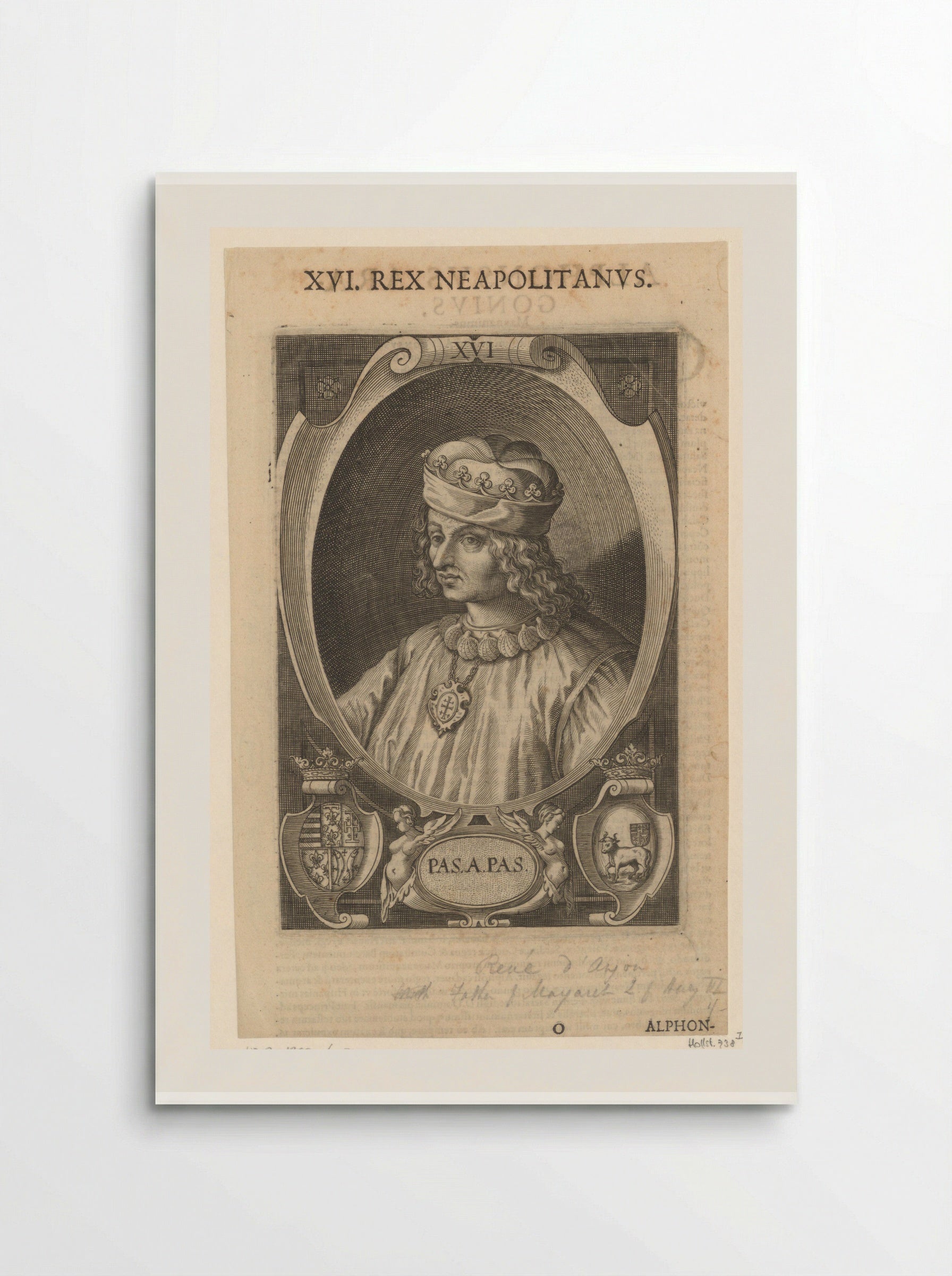 Portrait of René I of Anjou - Lucas Kilian - Poster