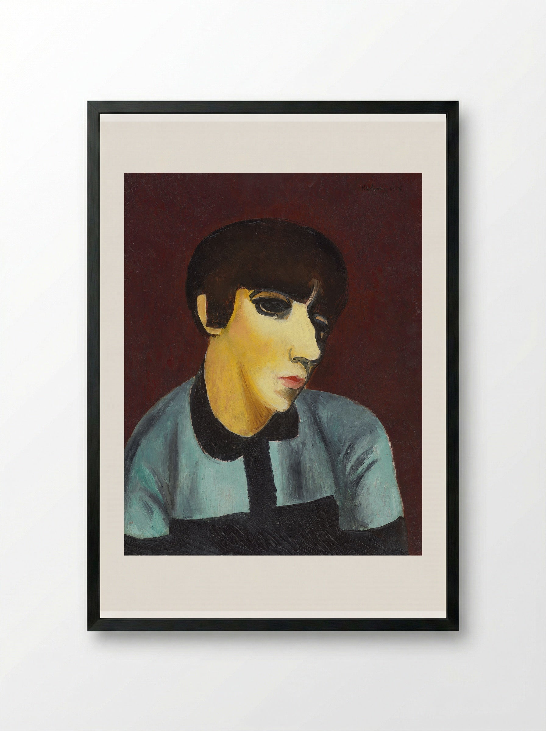 Portrait of Renée Kisling - Moïse Kisling - Framed Print Black
