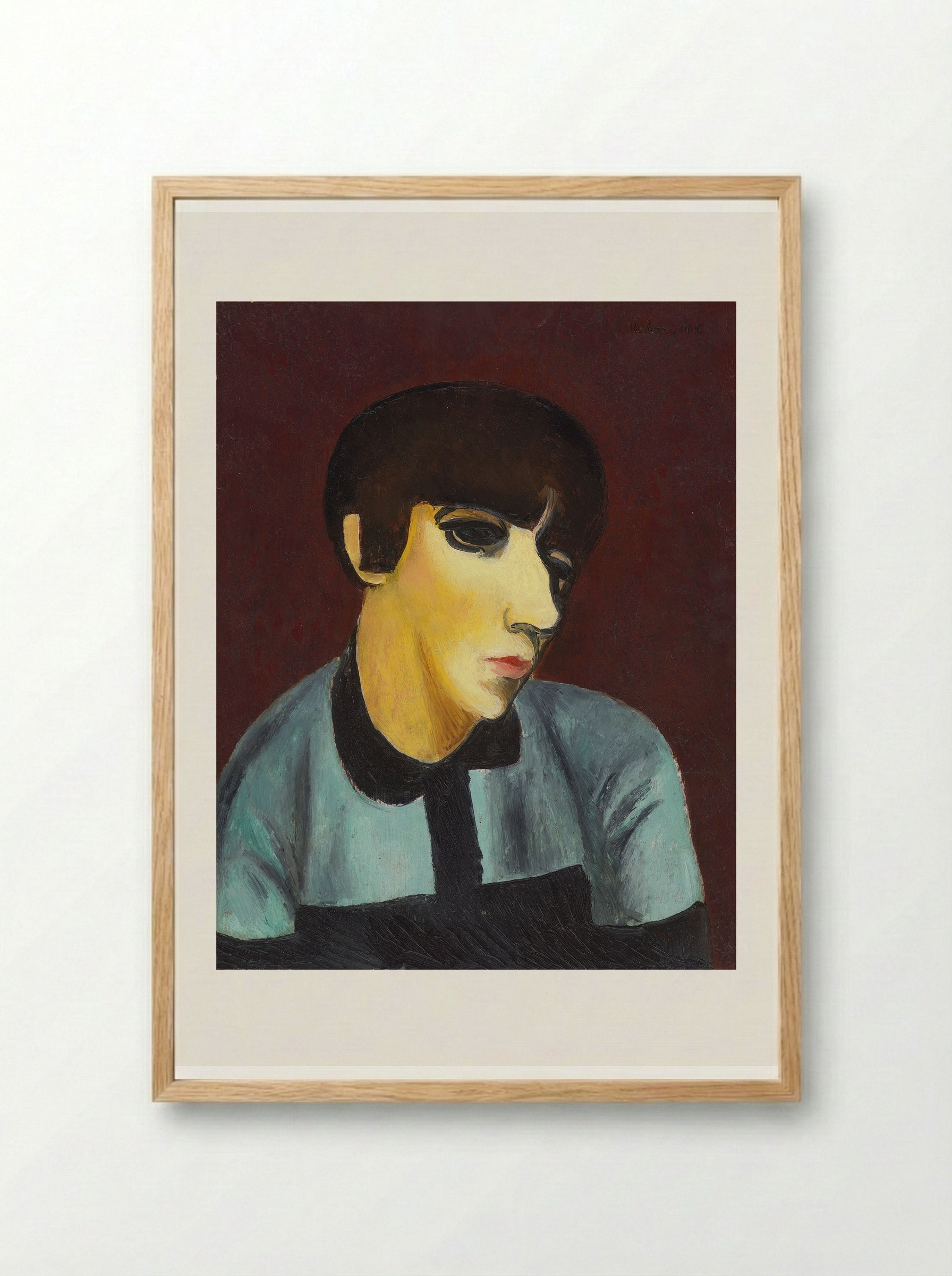 Portrait of Renée Kisling - Moïse Kisling - Framed Print Wood