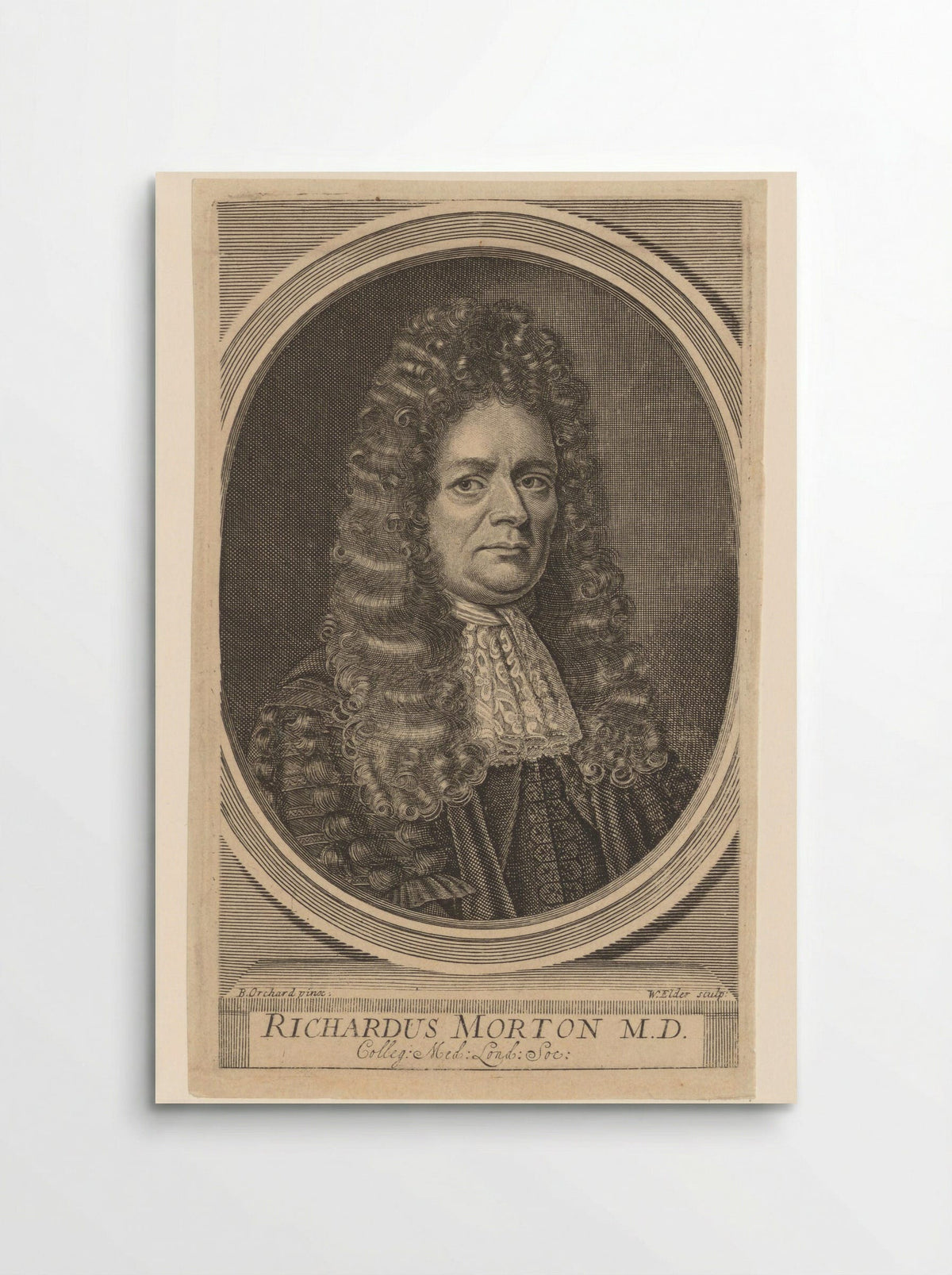 Portrait of Richard Morton, M.D. - William Elder - Poster