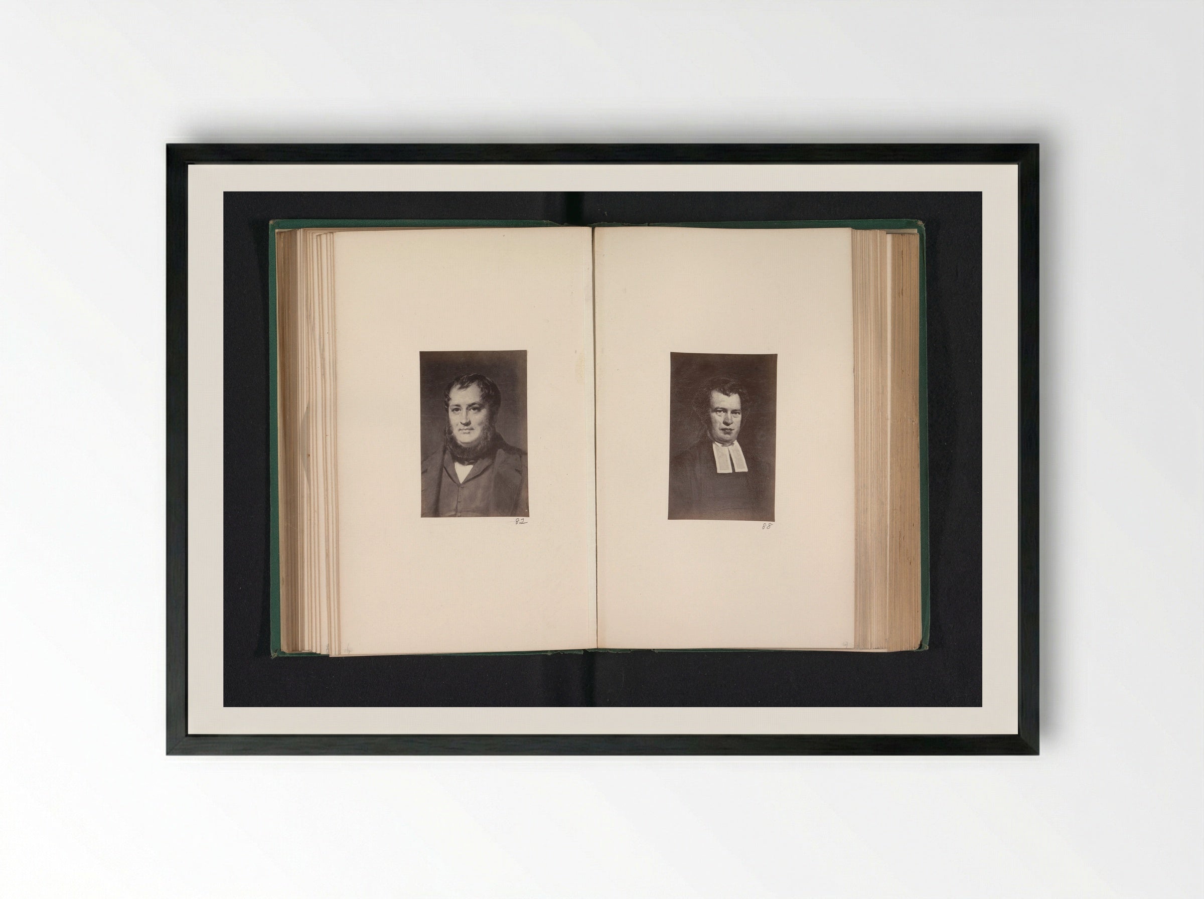 Portrait of Robert Baird - Thomas Annan - Framed Print Black