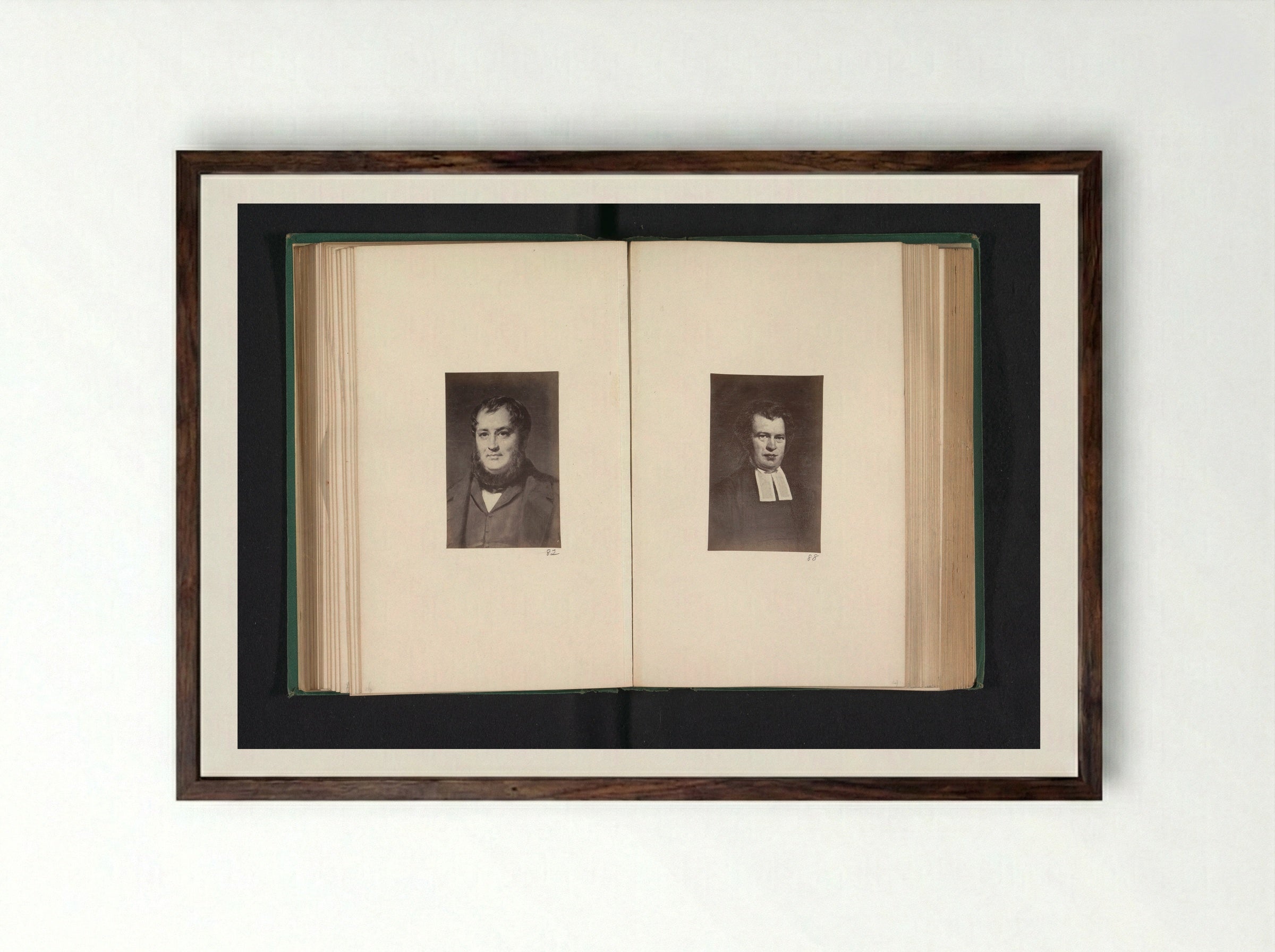 Portrait of Robert Baird - Thomas Annan - Framed Print Dark Wood