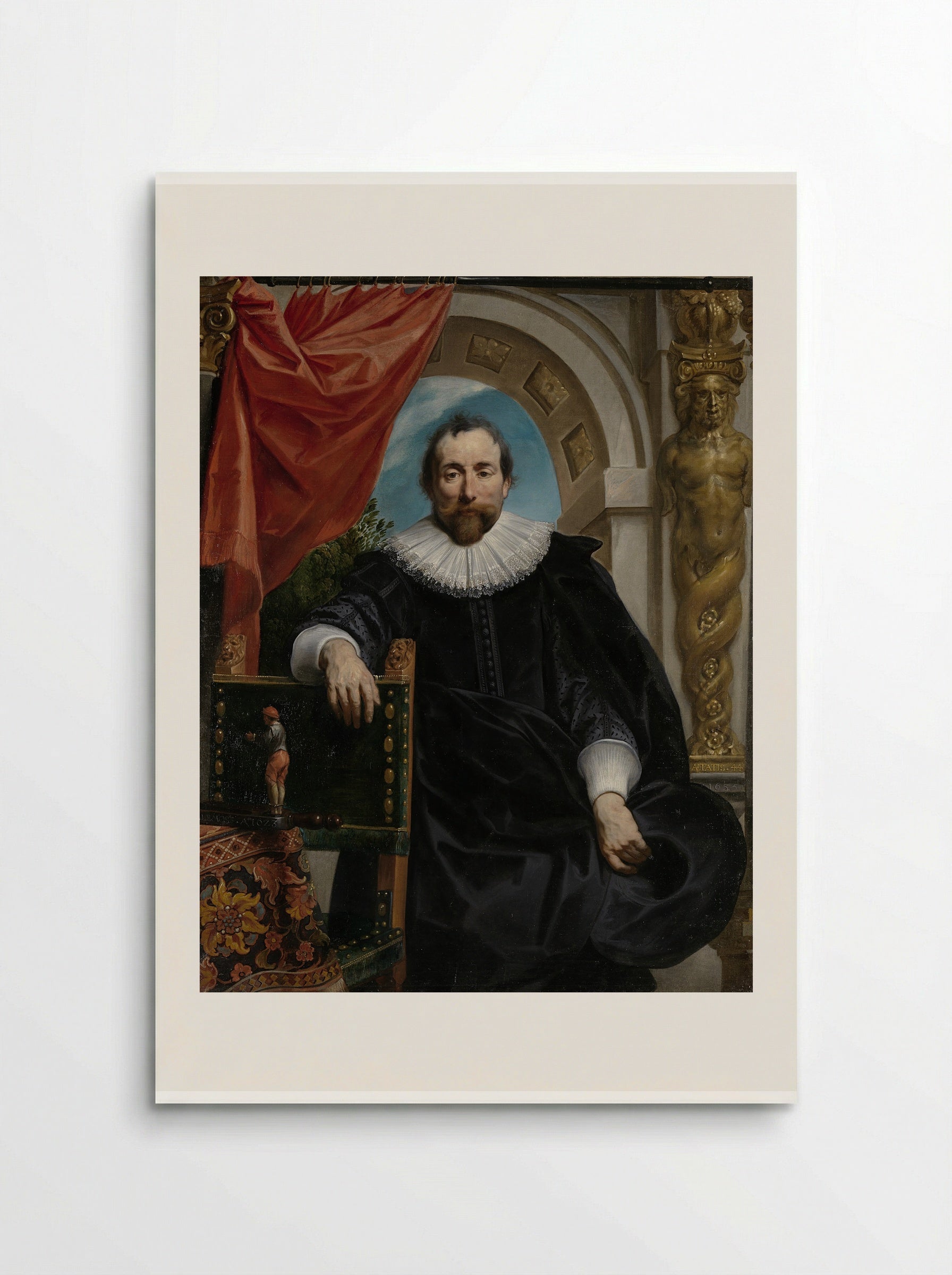Portrait of Rogier Witer - Jacob Jordaens - Poster