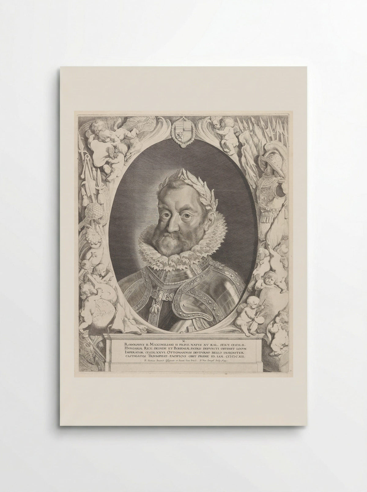 Portrait of Rudolf II, Holy Roman Emperor - Pieter van Sompel - Poster