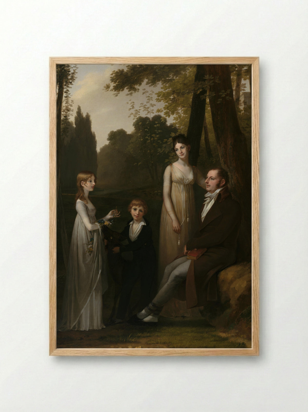 Portrait of Rutger Jan Schimmelpenninck and Catharina Nahuys with their Children - Pierre-Paul Prud'hon - Framed Print Wood