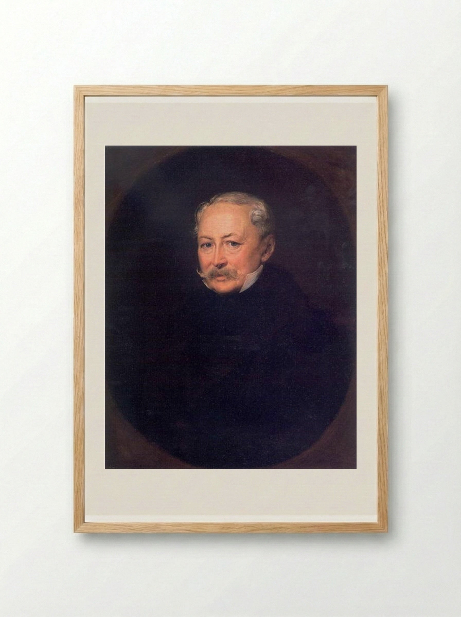 Portrait of S. Menshikov - Vasily Tropinin - Framed Print Wood