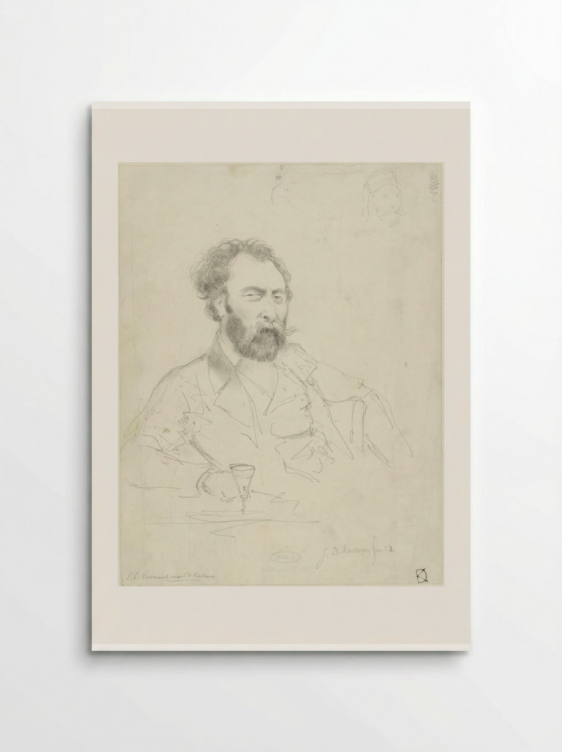 Portrait of Salomon Leonardus Verveer - Johan Daniël Koelman - Poster