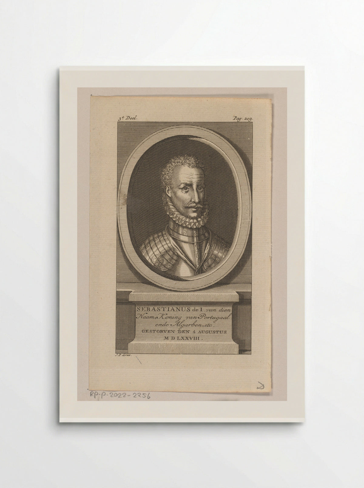 Portrait of Sebastian I of Portugal - Jan Punt - Poster