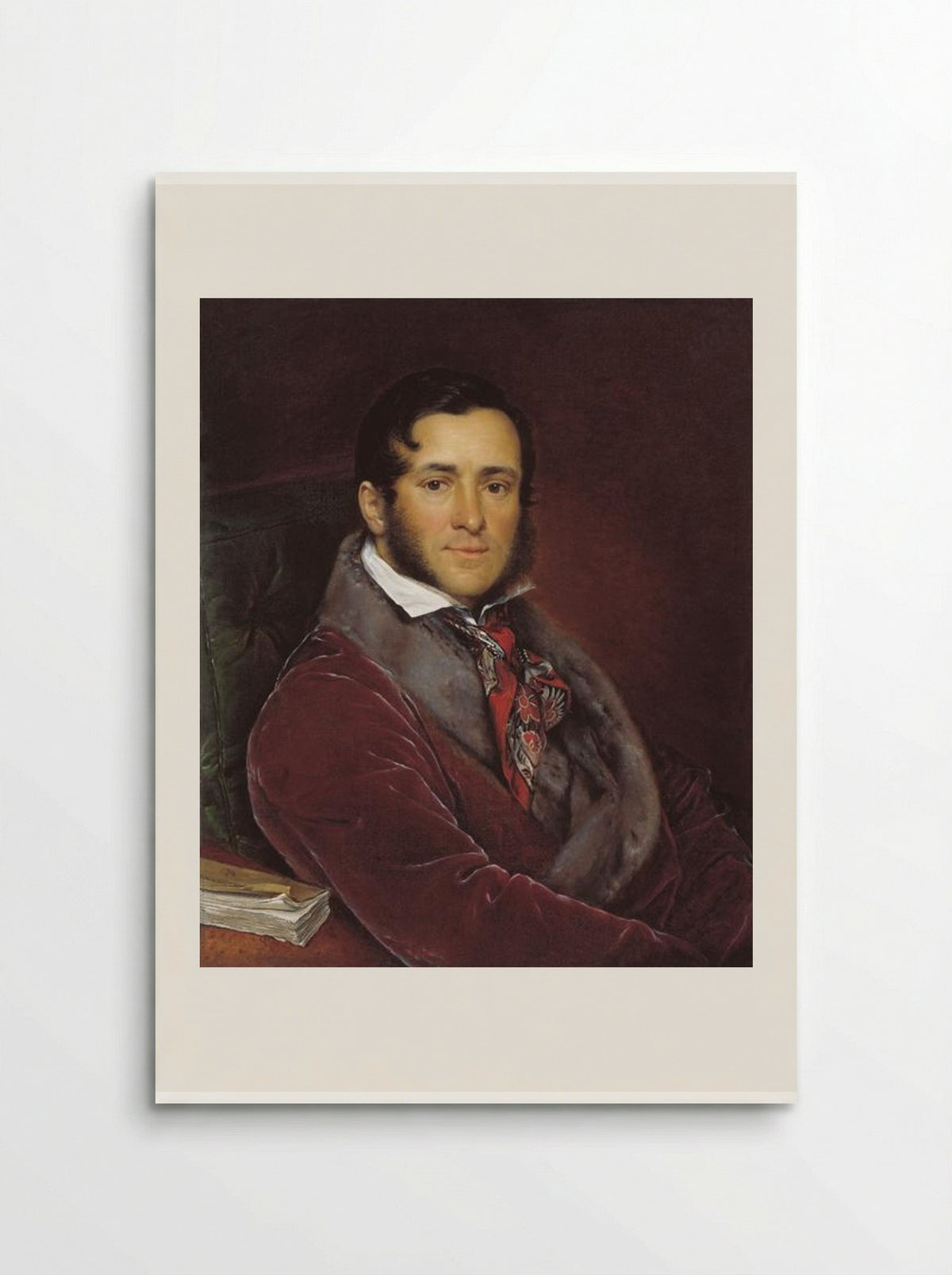 Portrait of Semyon Nikolayevich Mosolov - Vasily Tropinin - Poster