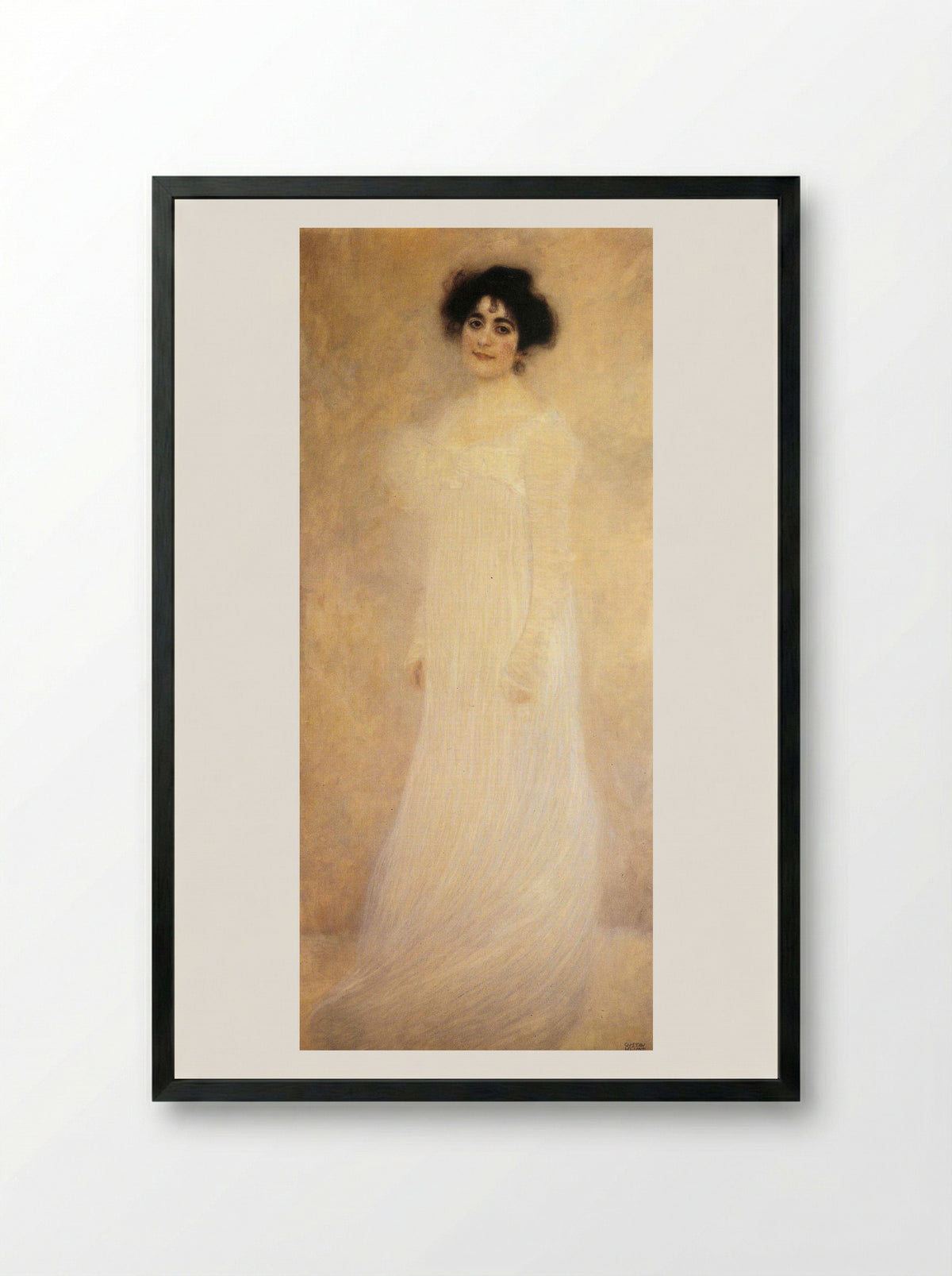 Portrait of Serena Lederer - Gustav Klimt - Framed Print Black