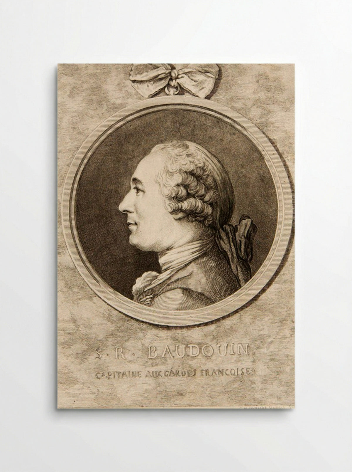 Portrait of Simon René Baudouin - Claude Henri Watelet - Poster