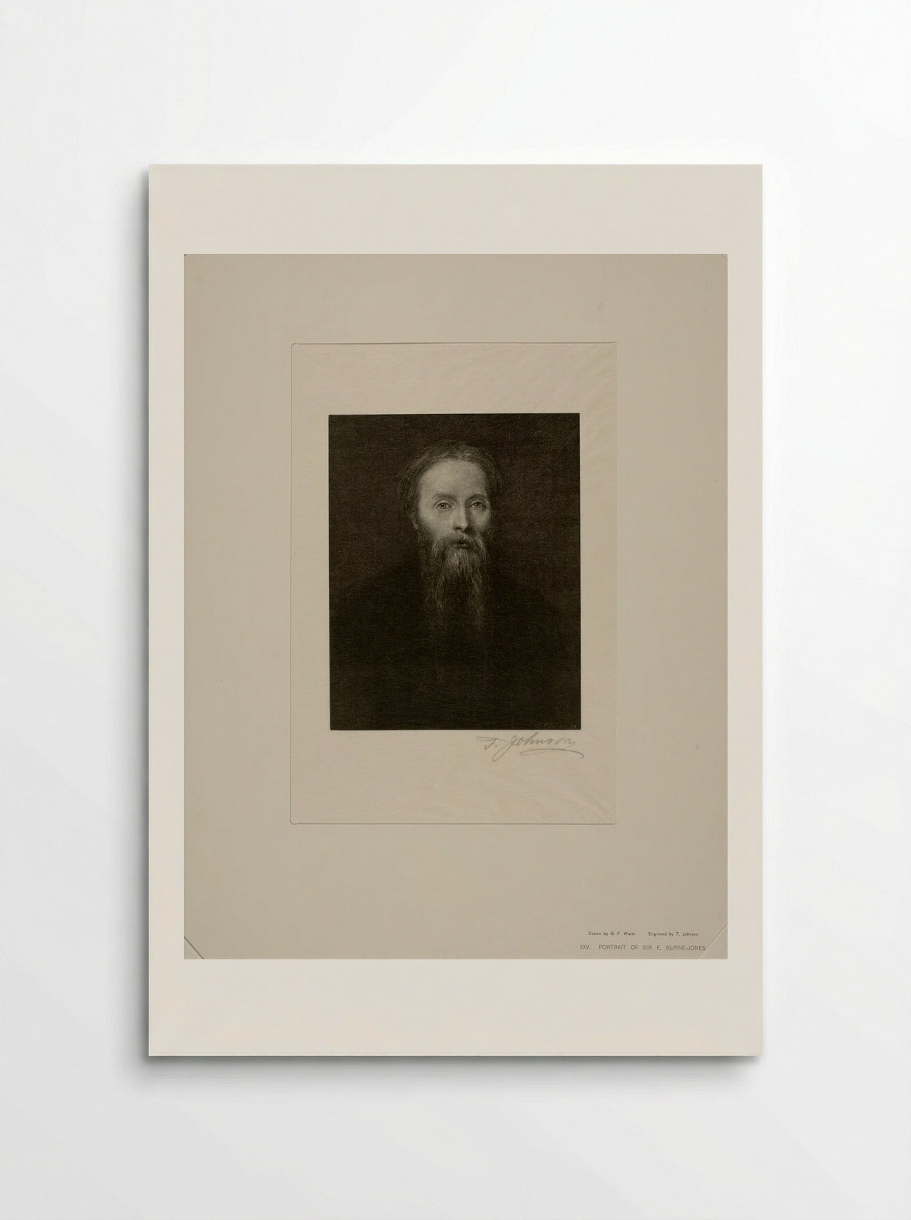 Portrait of Sir Edward Burne-Jones - Thomas Johnson - Poster