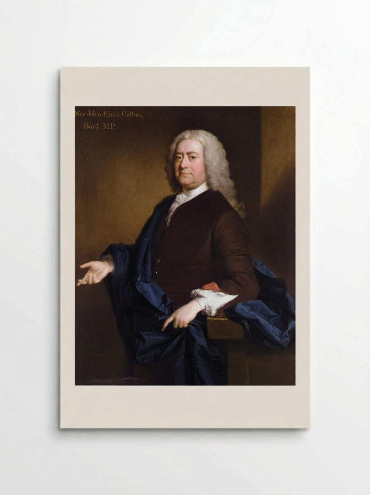 Portrait of Sir John Hynde Cotton, 3rd Bt - Allan Ramsay - Poster