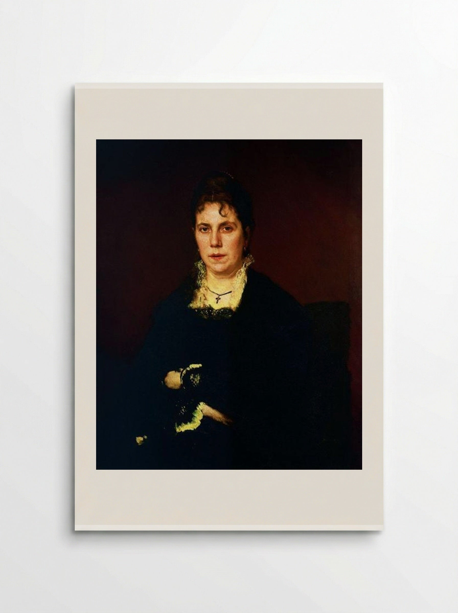 Portrait of Sofia Nikolaevna Kramskoy - Ivan Kramskoy - Poster