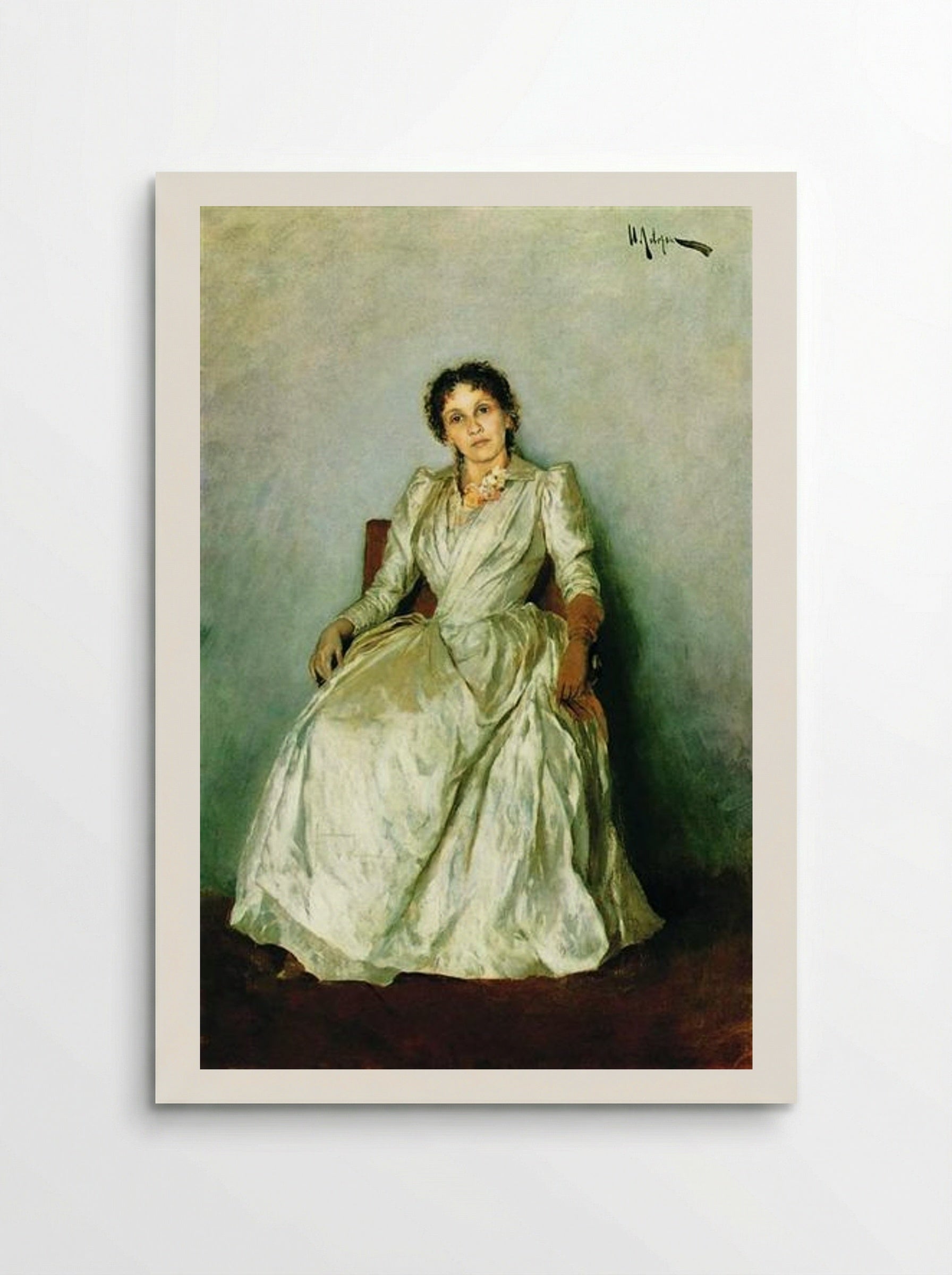 Portrait of Sofia Petrovna Kuvshinnikova - Isaac Levitan - Poster