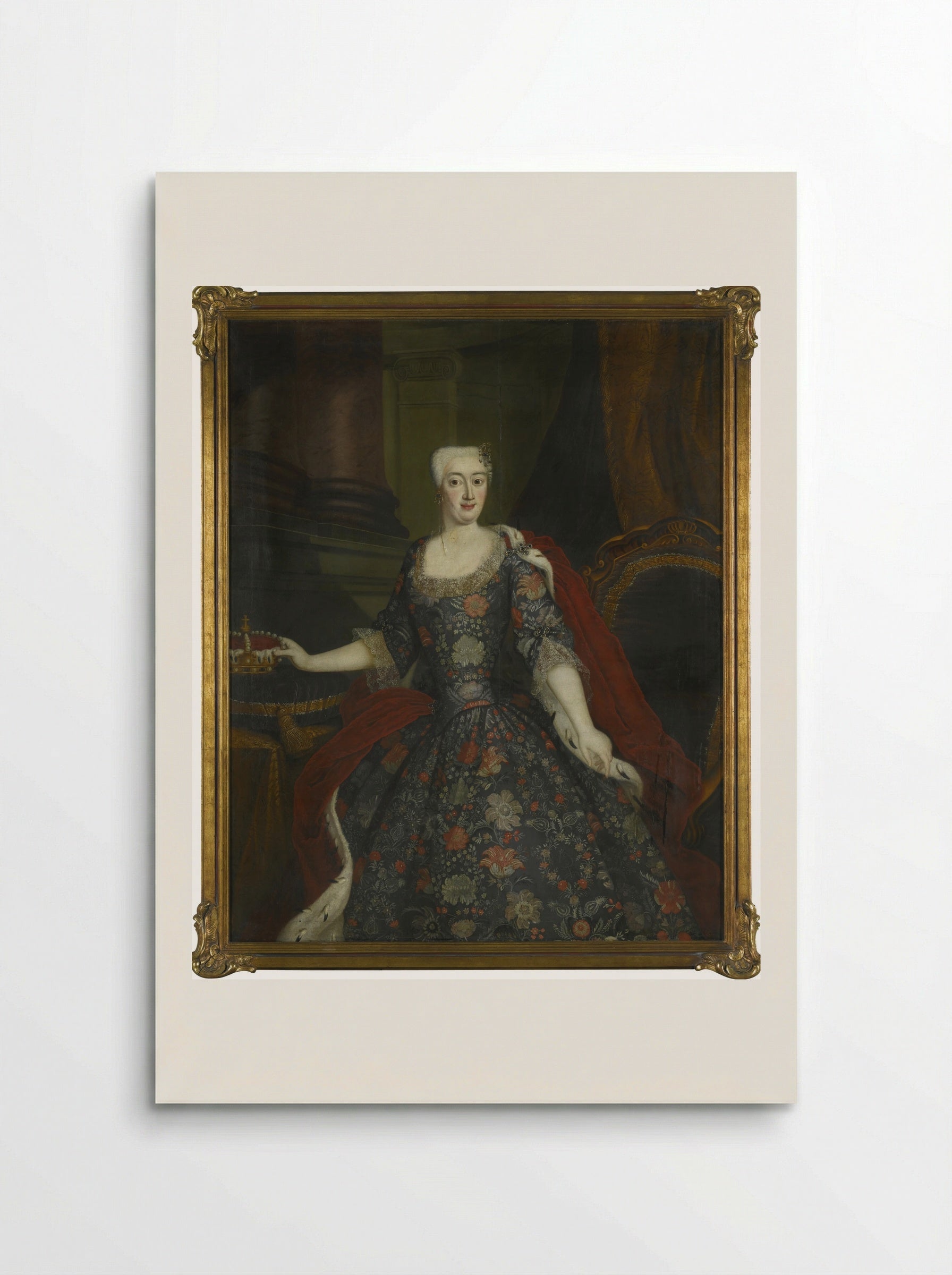 Portrait of Sophie Dorothea of Prussia - Antoine Pesne - Poster