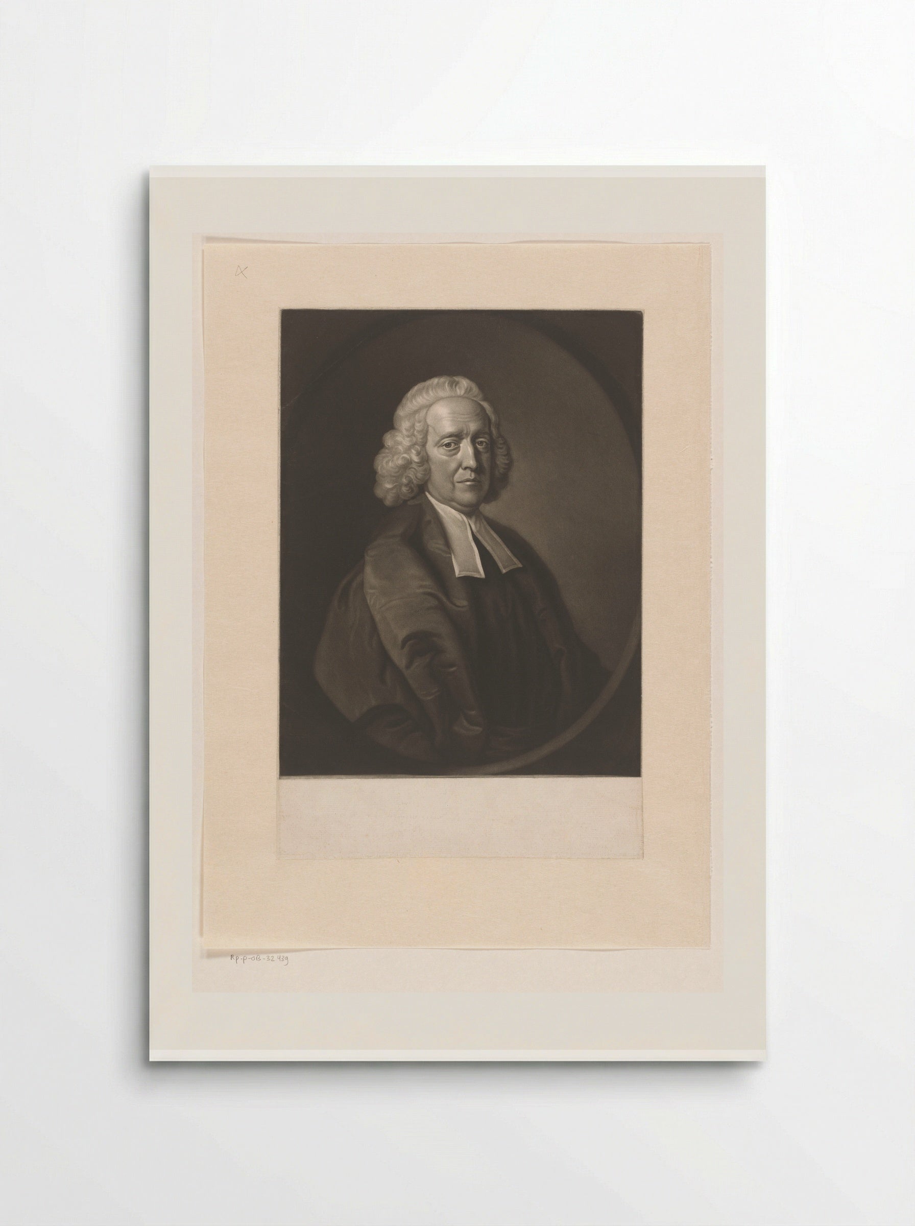 Portrait of Stephen Hales - James McArdell - Poster