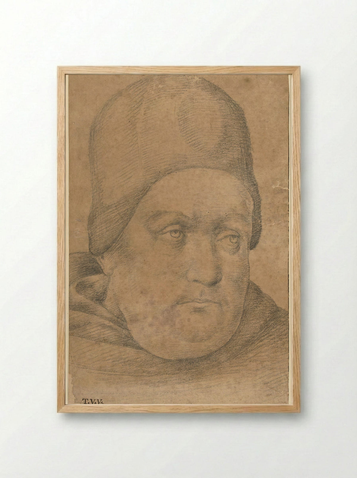 Portrait of Thomas Aquinas - Timoteo Viti - Framed Print Wood