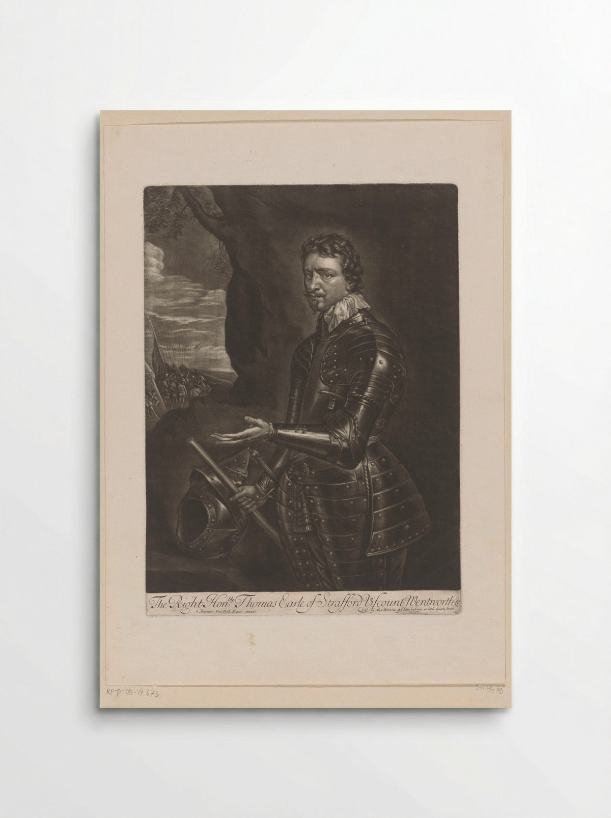 Portrait of Thomas Wentworth, 1st Earl of Strafford - Alexander Browne - Poster
