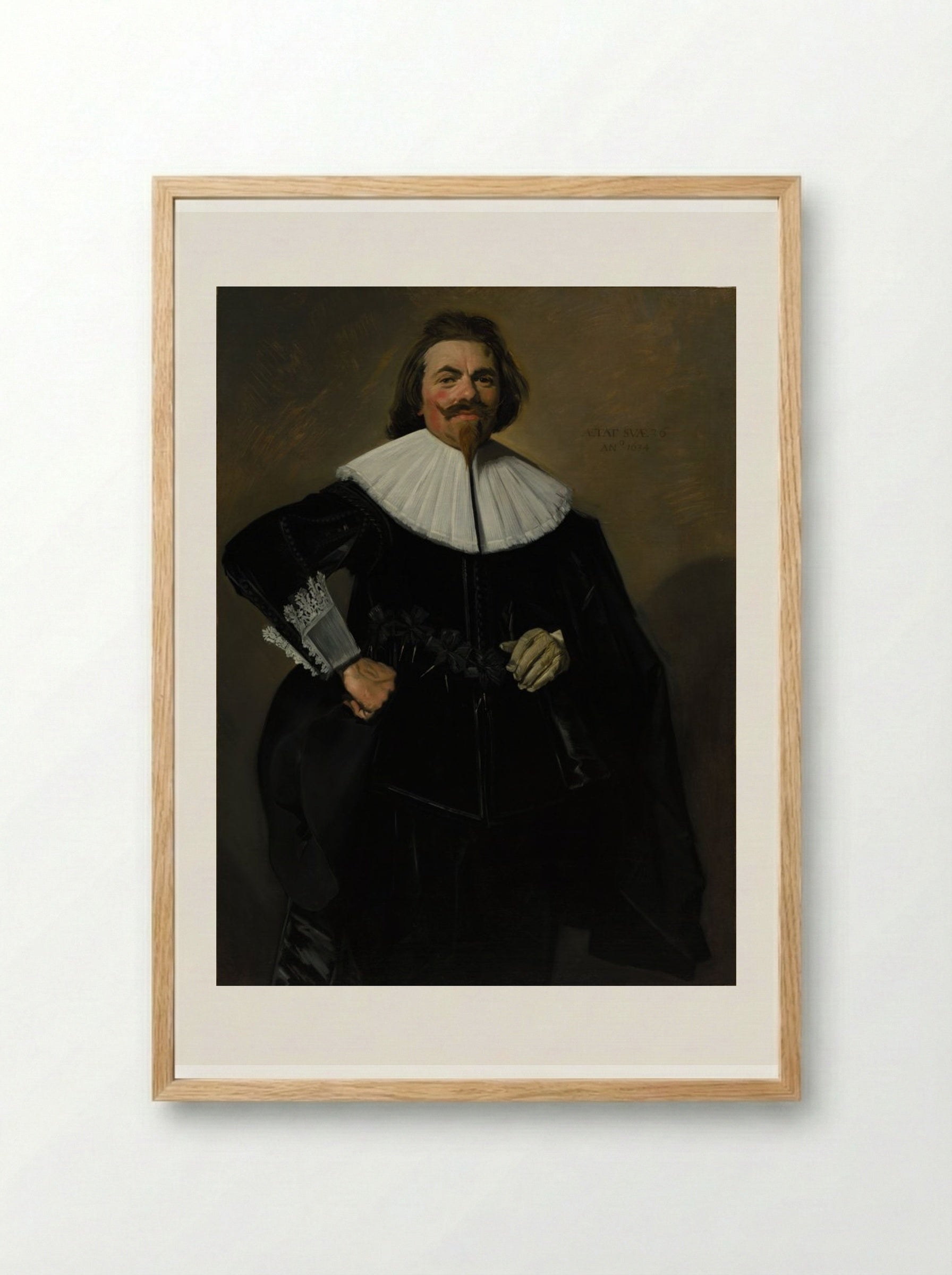 Portrait of Tieleman Roosterman - Frans Hals - Framed Print Wood