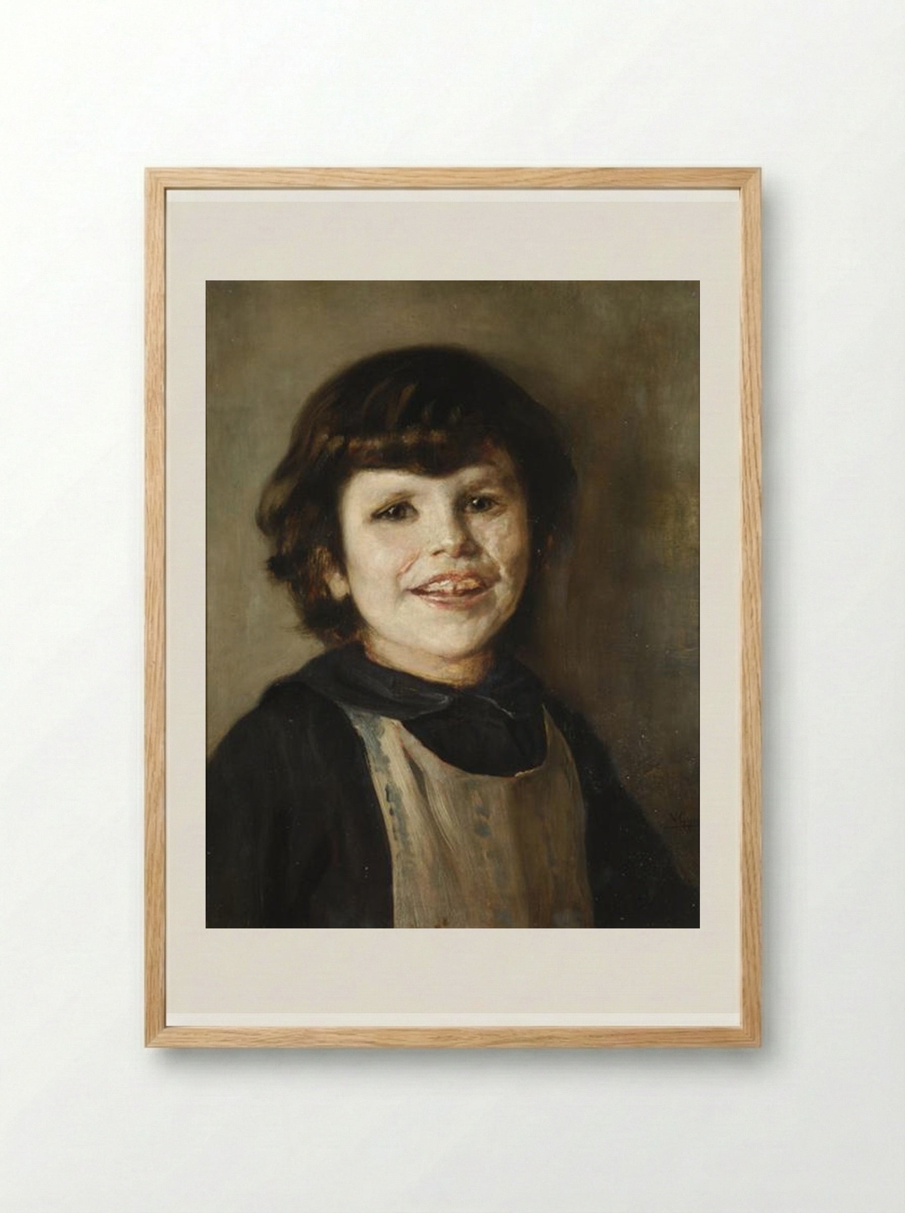 Portrait of Tilemahos Gyzis - Nikolaos Gyzis - Framed Print Wood