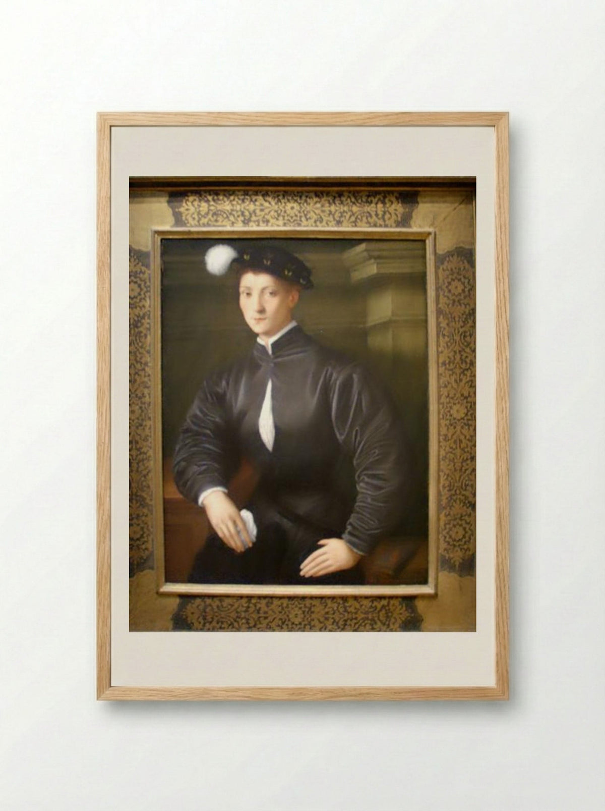 Portrait of Ugolino Martelli - Jacopo Pontormo - Framed Print Wood