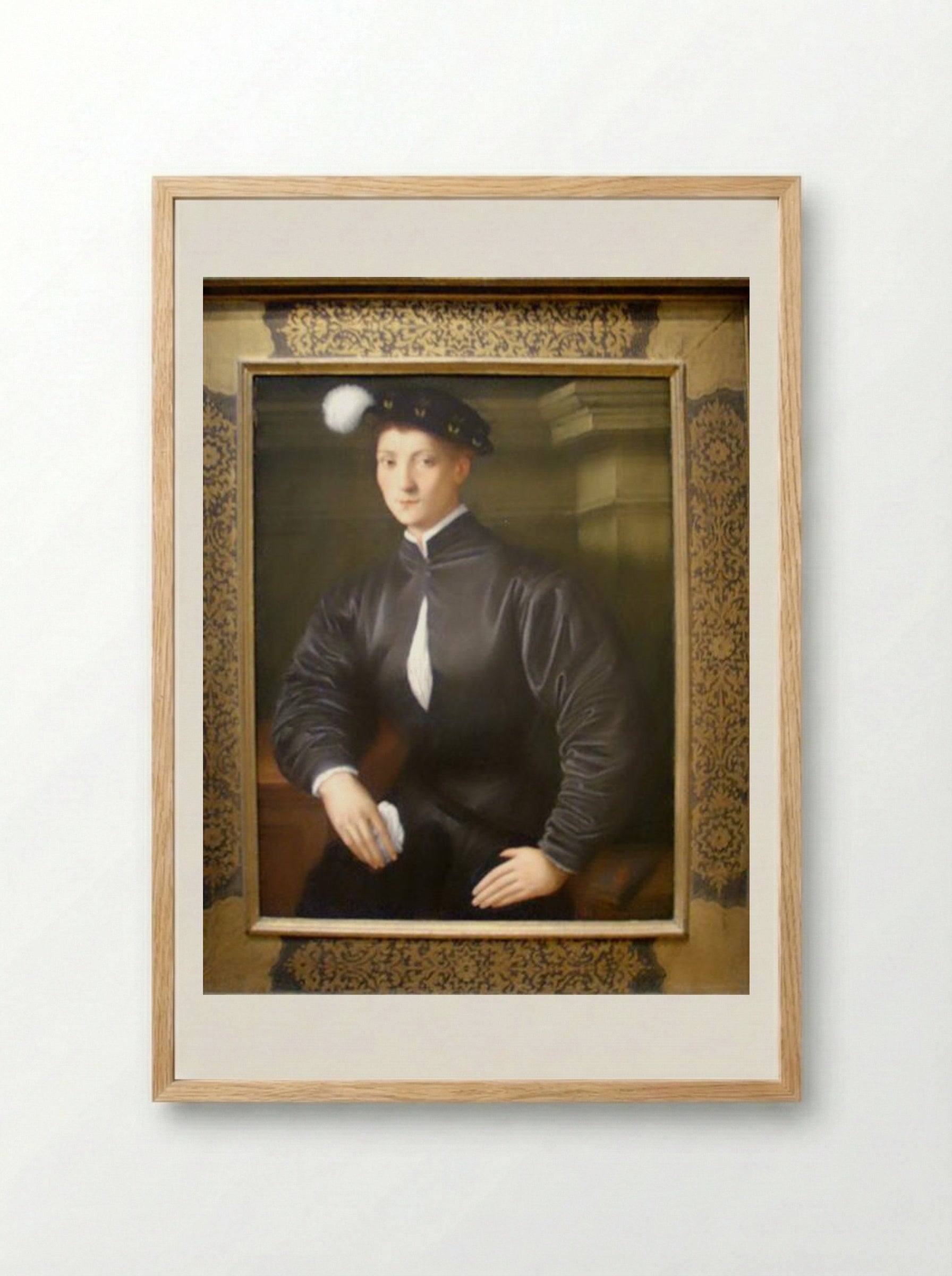 Portrait of Ugolino Martelli - Jacopo Pontormo - Framed Print Wood