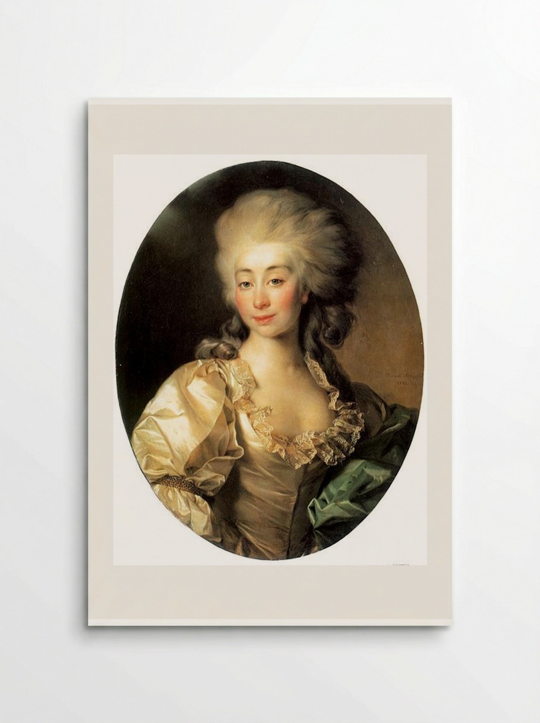 Portrait of Ursula Mniszech - Dmitry Levitzky - Poster