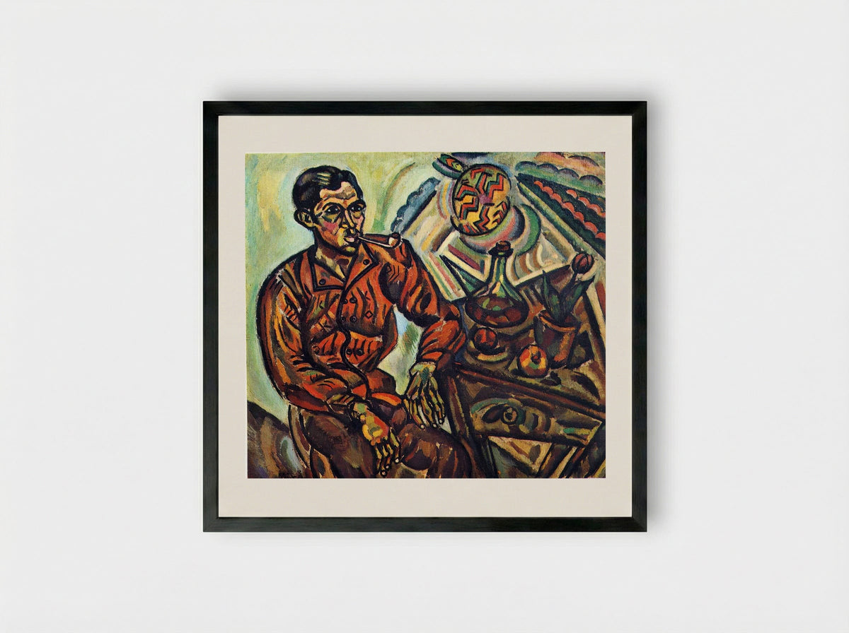 Portrait of V. Nubiola - Joan Miró - Framed Print Black