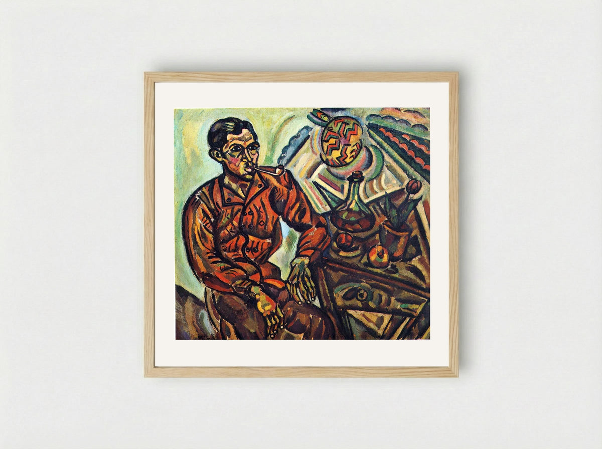 Portrait of V. Nubiola - Joan Miró - Framed Print Wood
