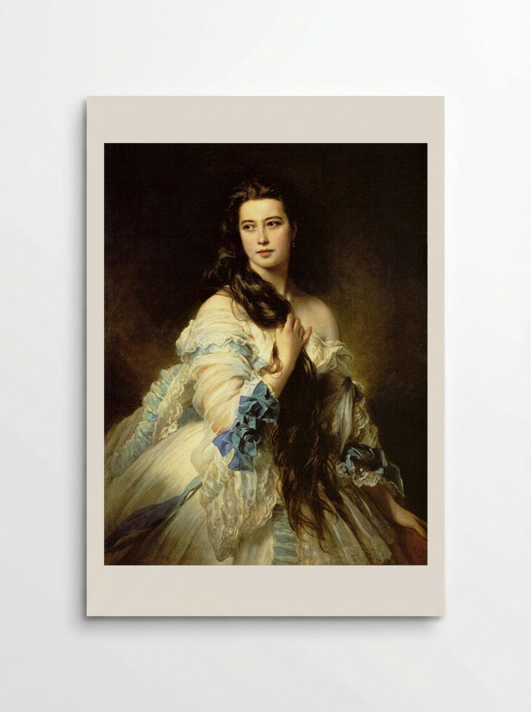 Portrait of Varvara Dmitrievna Rimskaya-Korsakova - Franz Xaver Winterhalter - Poster