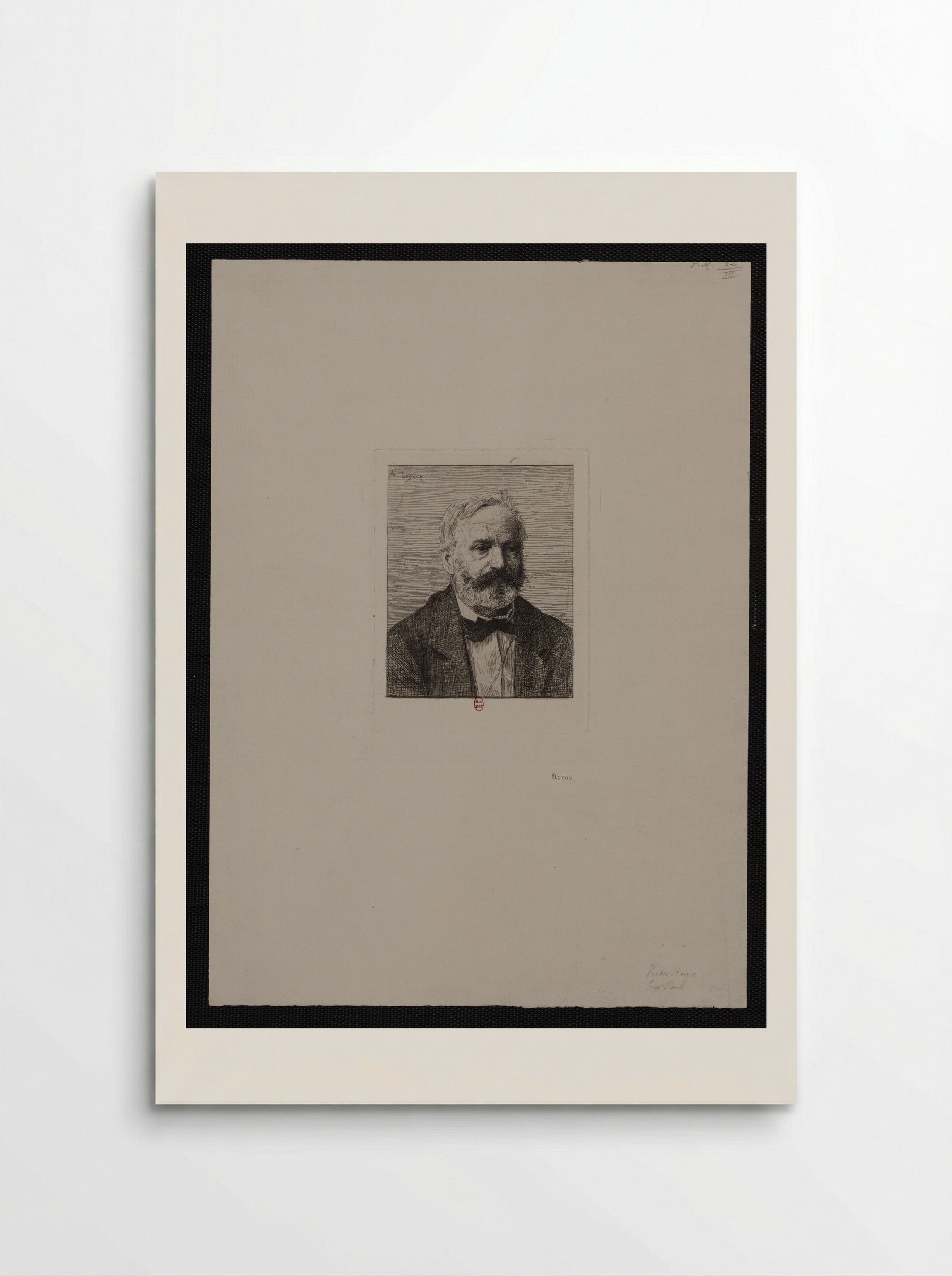 Portrait of Victor Hugo - Alphonse Legros - Poster