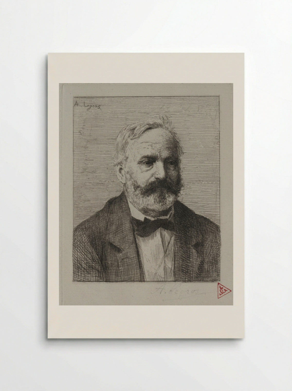 Portrait of Victor Hugo - Alphonse Legros - Poster