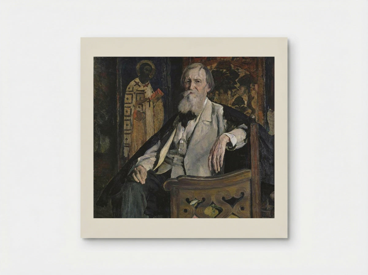 Portrait of Victor Vasnetsov - Mikhail Nesterov - Poster
